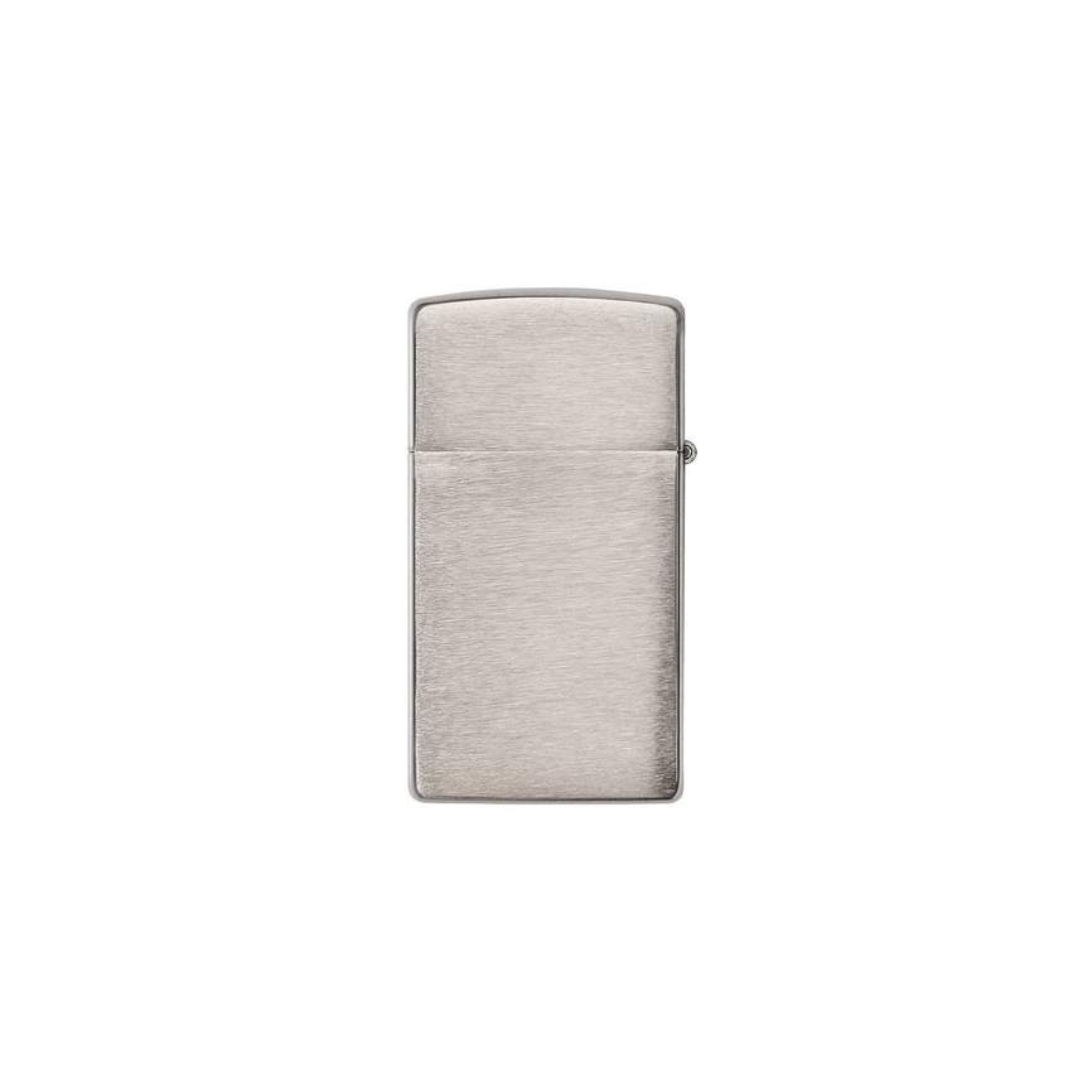 Accendino Zippo Brushed Chrome Slim in metallo a benzina - ricaricabile - antivento