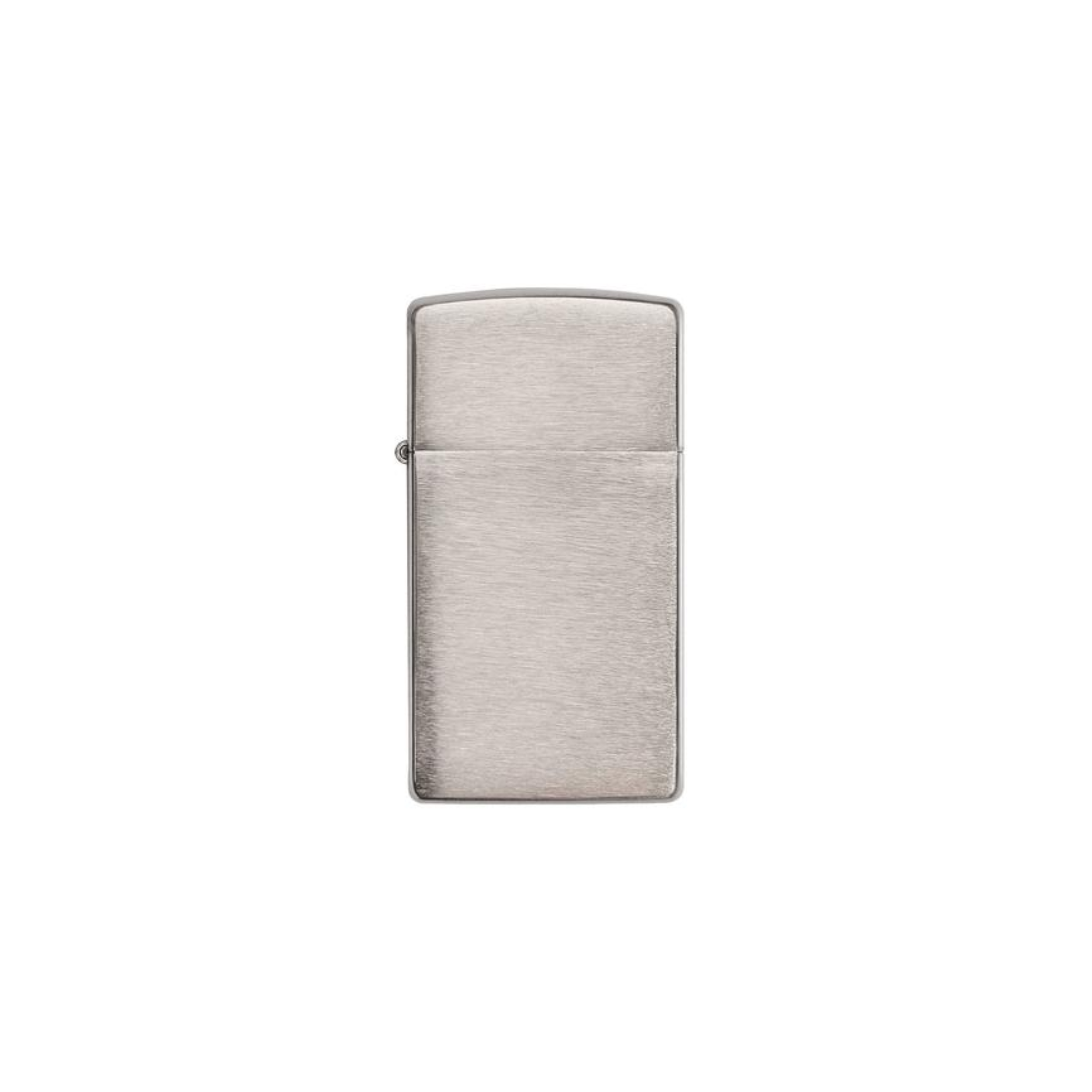 Accendino Zippo Brushed Chrome Slim in metallo a benzina - ricaricabile - antivento