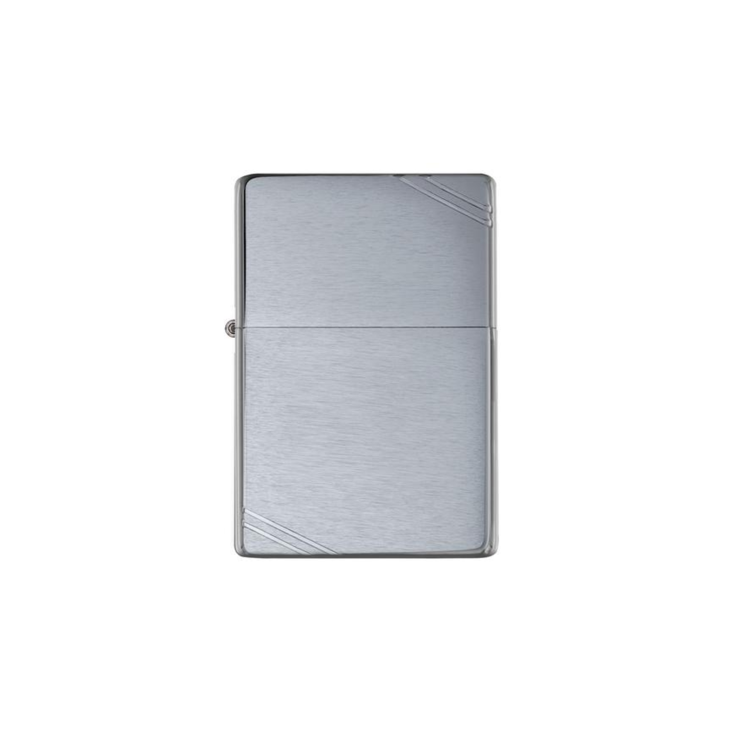 Accendino Zippo Brushed Chrome Vintage with Slashes in metallo a benzina - ricaricabile - antivento - vintage