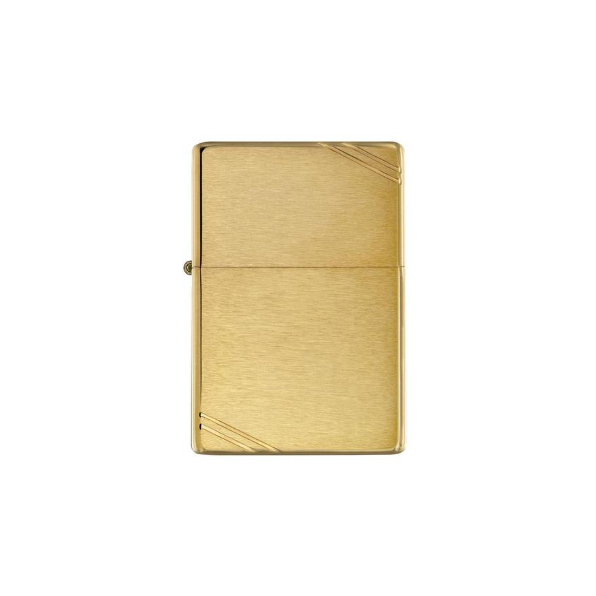 Accendino Zippo Brushed Brass Vintage in metallo a benzina - ricaricabile - antivento