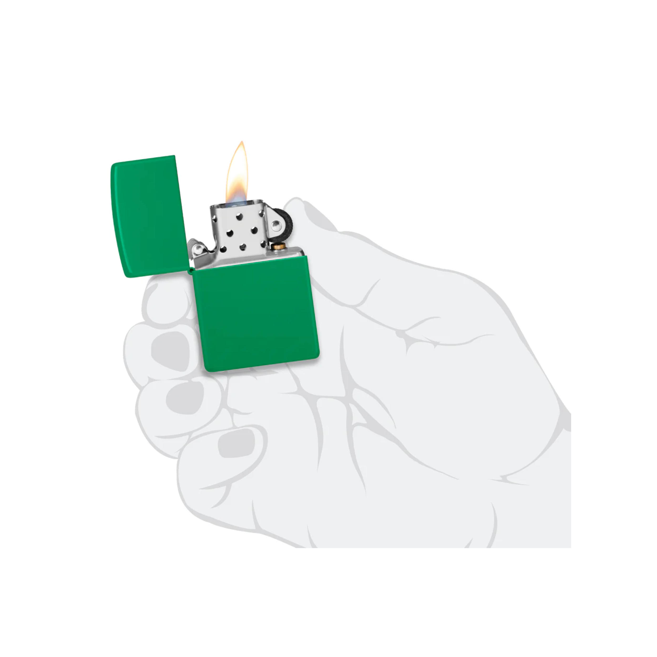 Accendino Zippo Classic finitura Matte in metallo - ricaricabile - antivento