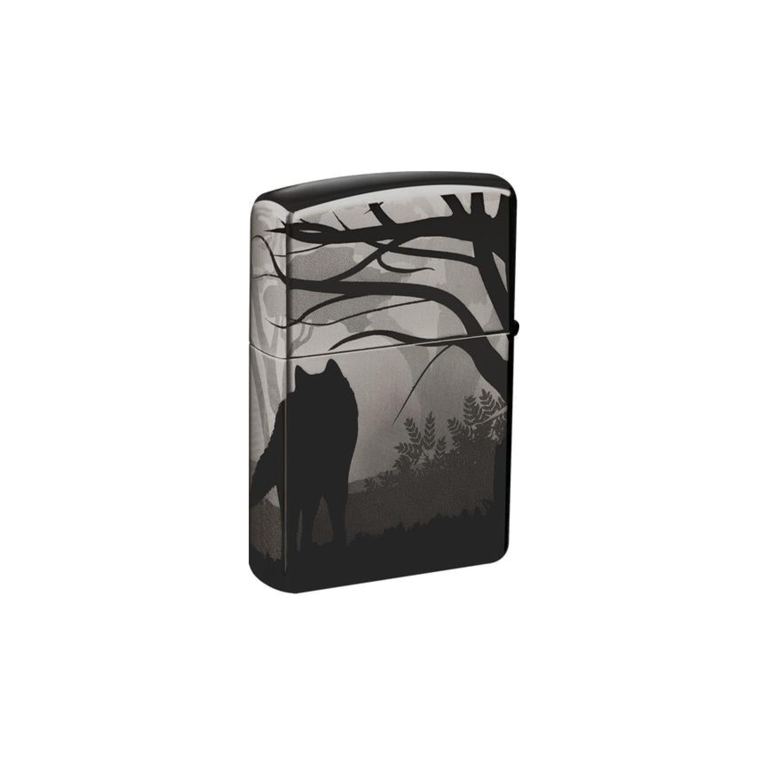 Accendino Zippo Wolves Design in metallo a benzina - ricaricabile - antivento - lupi