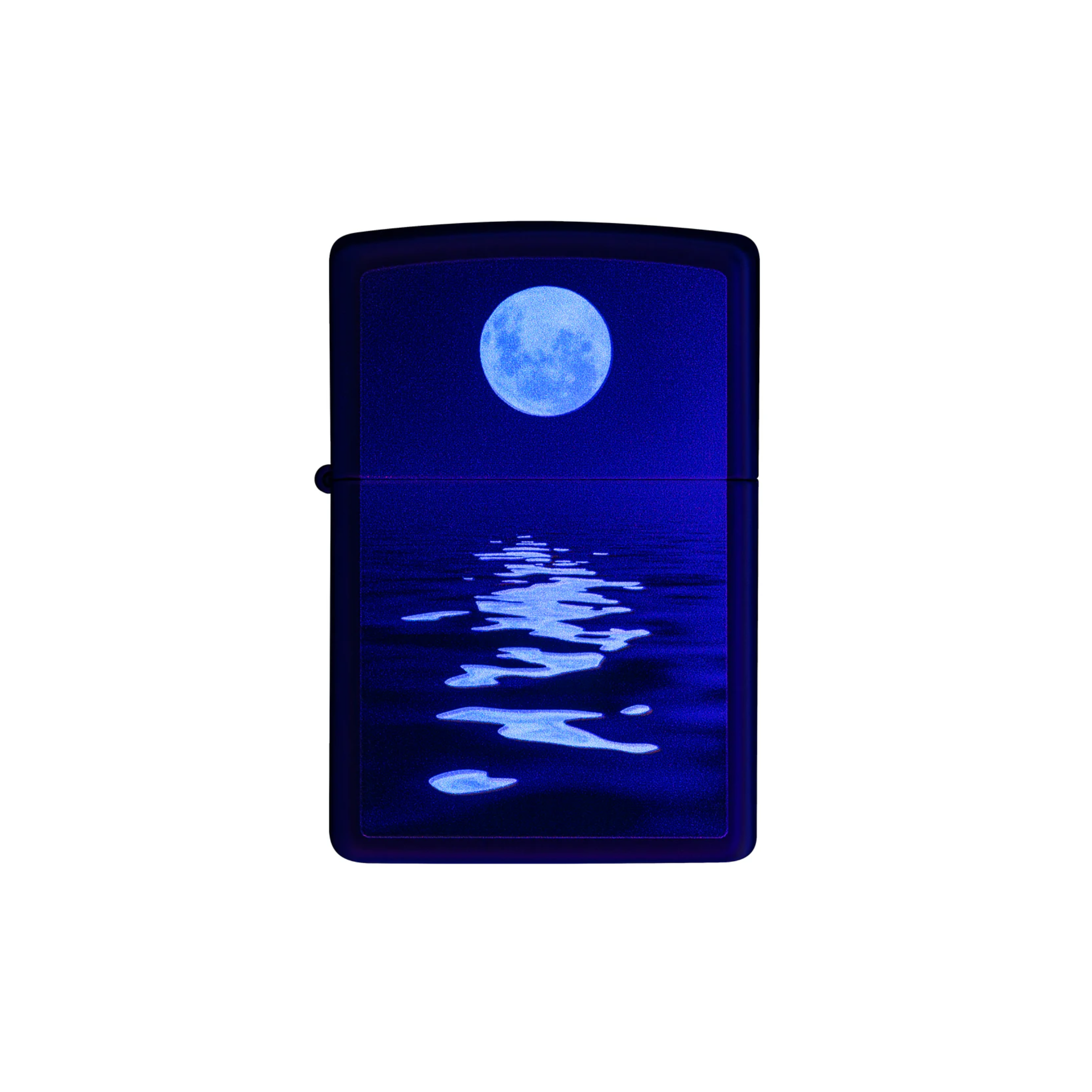 Accendino Zippo Full Moon in metallo a benzina - ricaricabile - antivento - acque al chiaro di luna