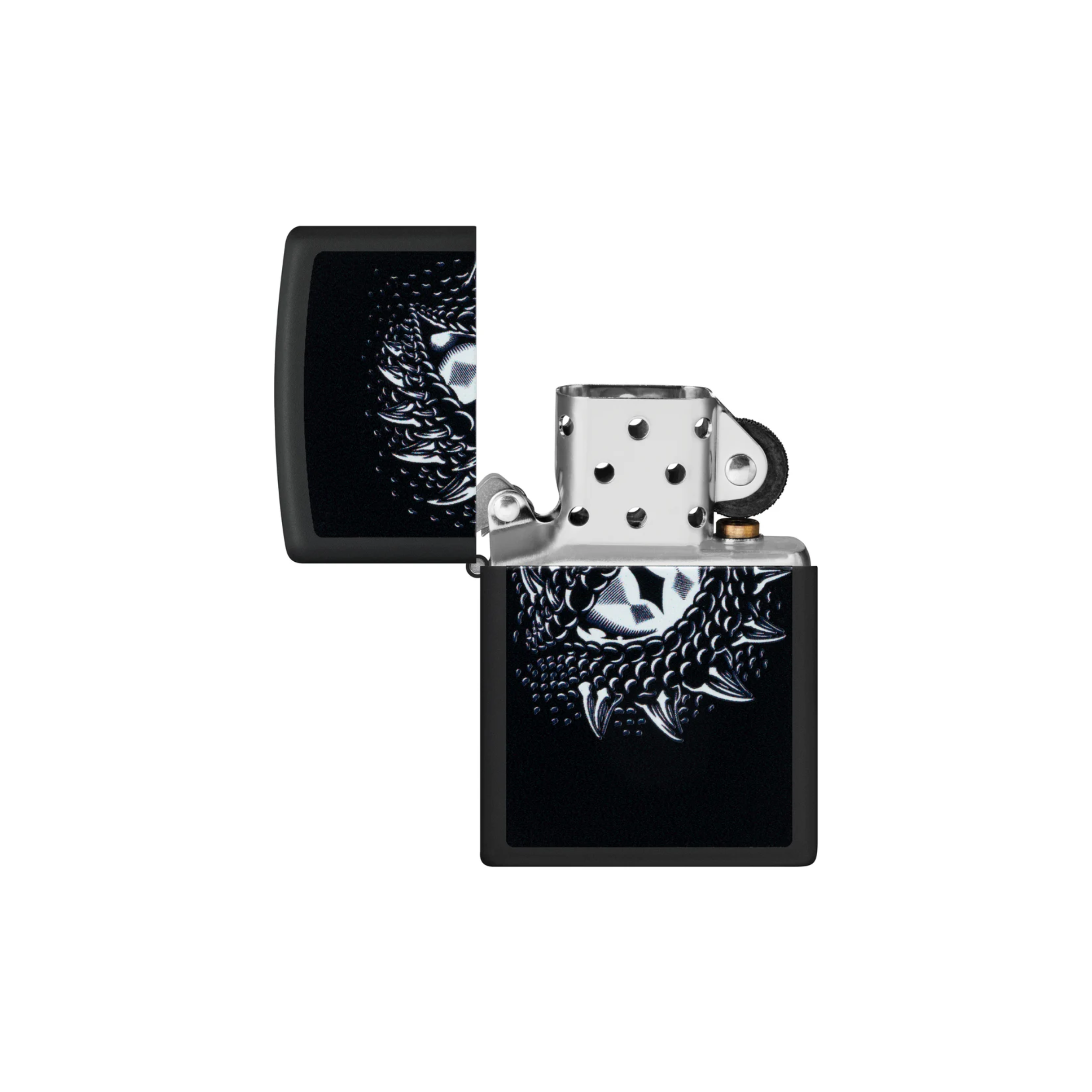 Accendino ZIppo Dragon Eye in metallo a benzina - ricaricabile - antivento - occhio