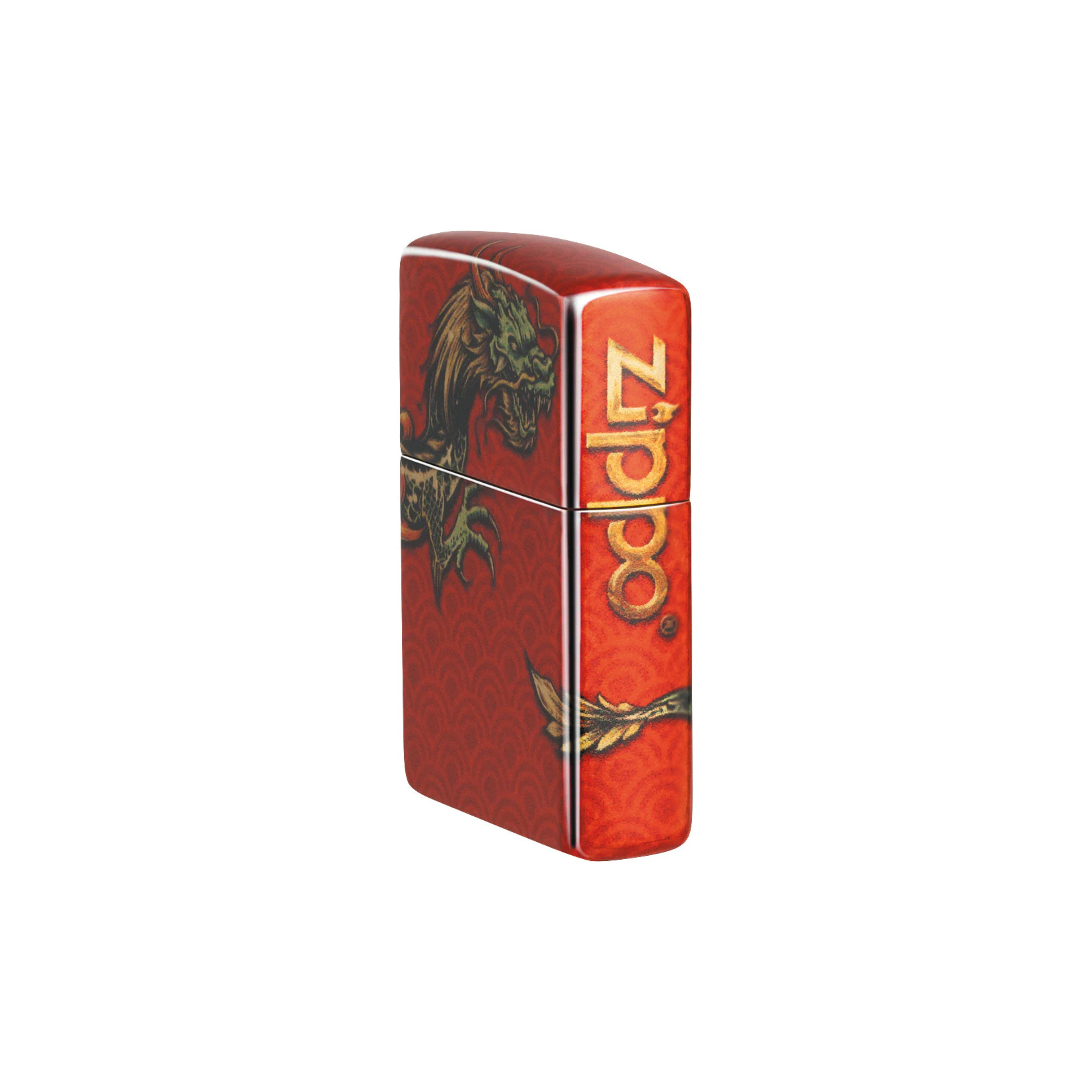 Accendino Zippo Dragon Design - Novità 2024 in metallo a benzina - ricaricabile - antivento
