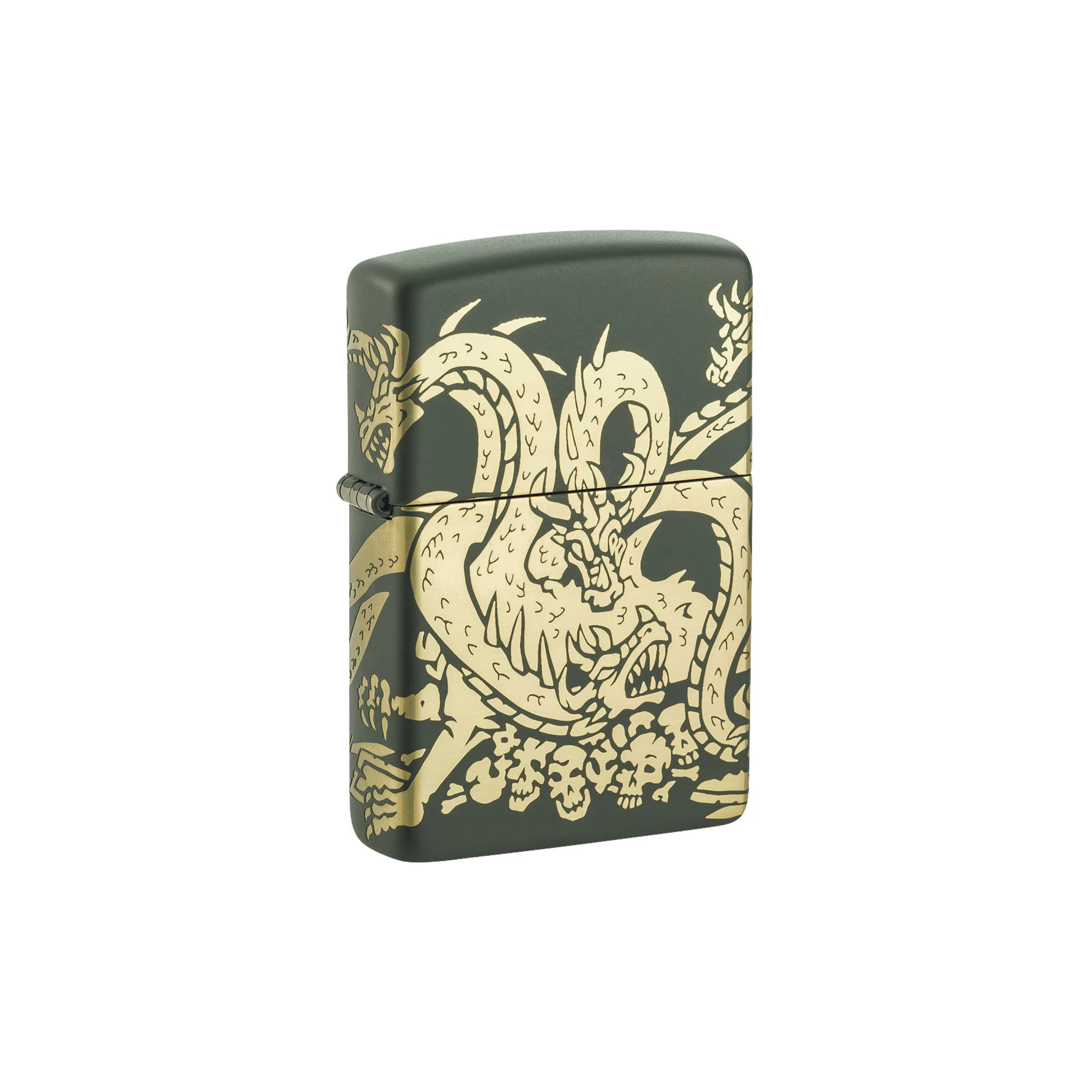 Accendino Zippo Dragon - Novità 2024 in metallo a benzina - ricaricabile - antivento