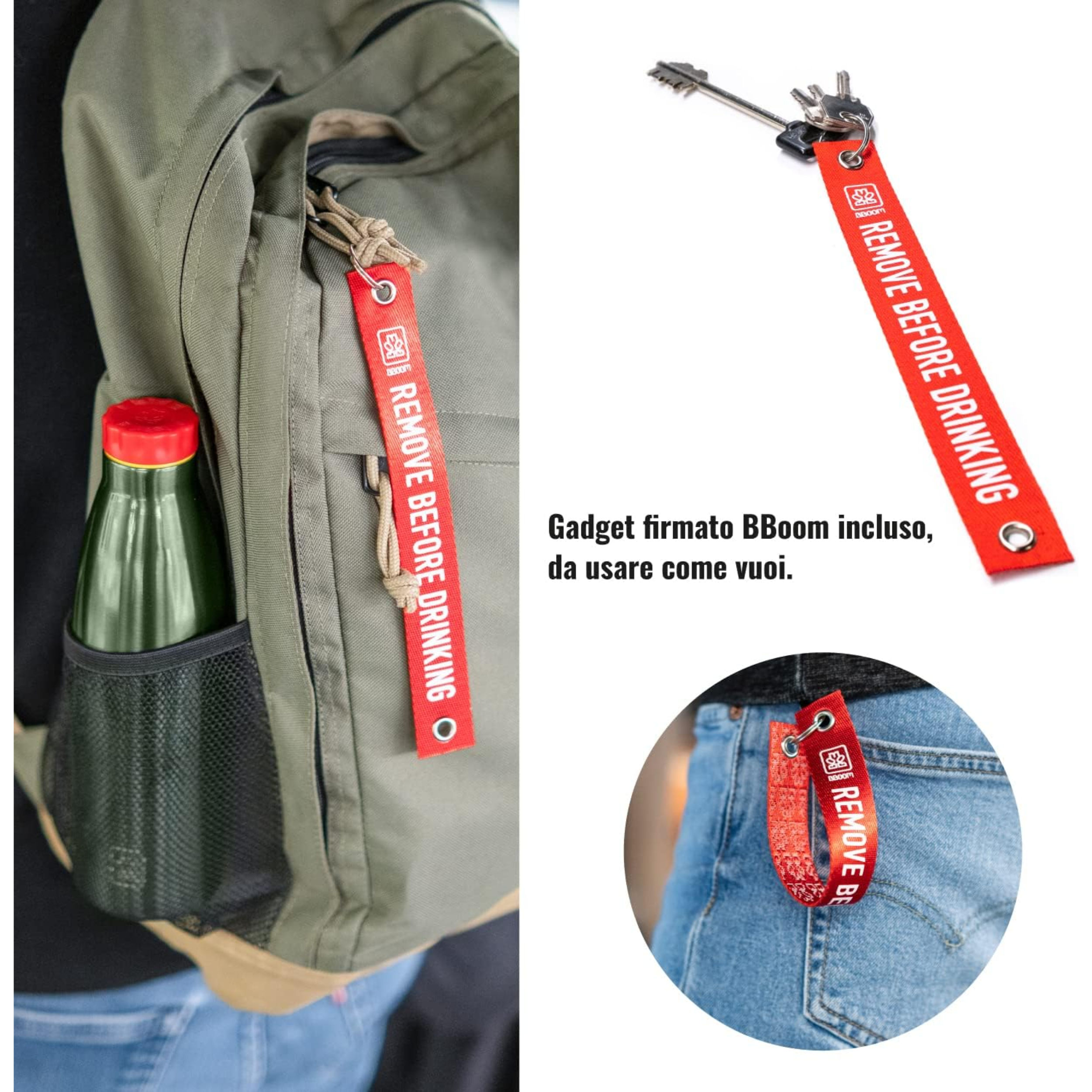 520ml Borraccia Termica BBoom in Acciaio - finitura metalizzata
