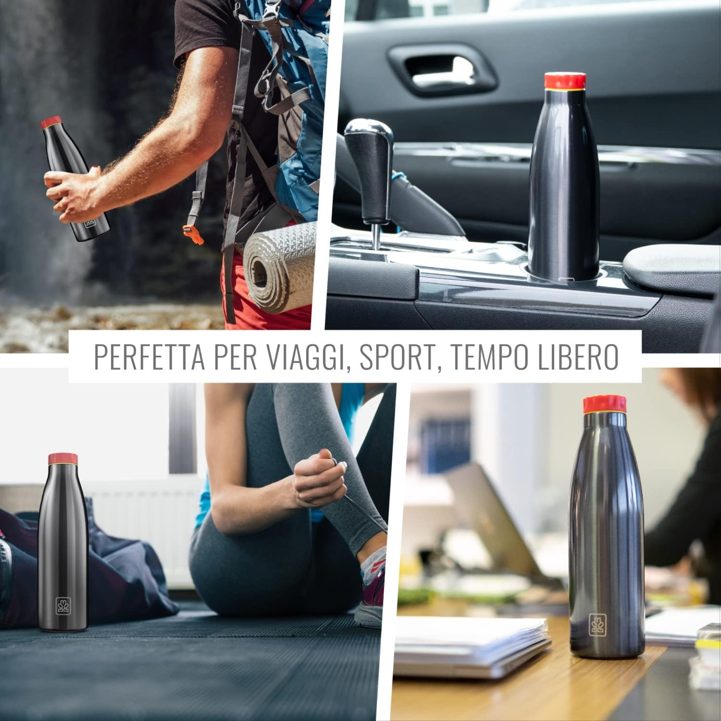 520ml Borraccia Termica BBoom in Acciaio- Eroi