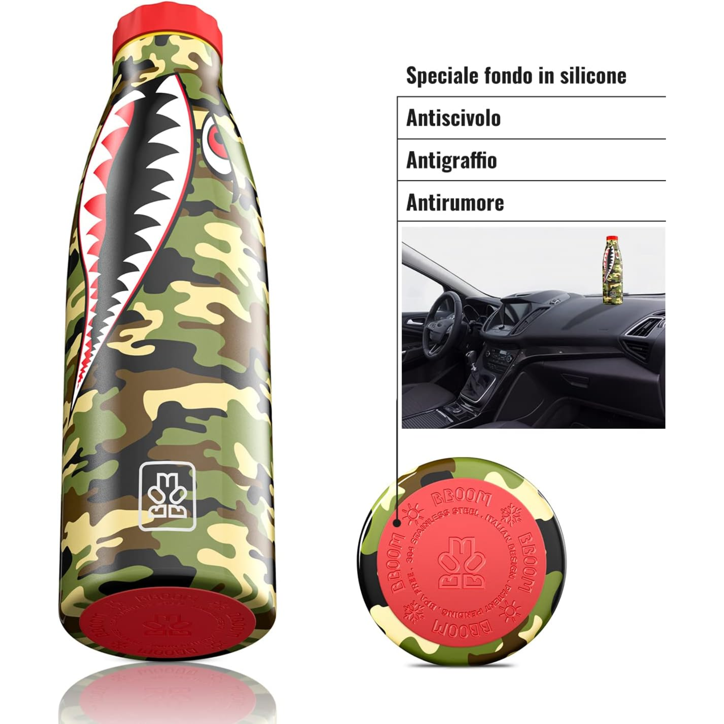 520ml Borraccia Termica BBoom in Acciaio- Eroi