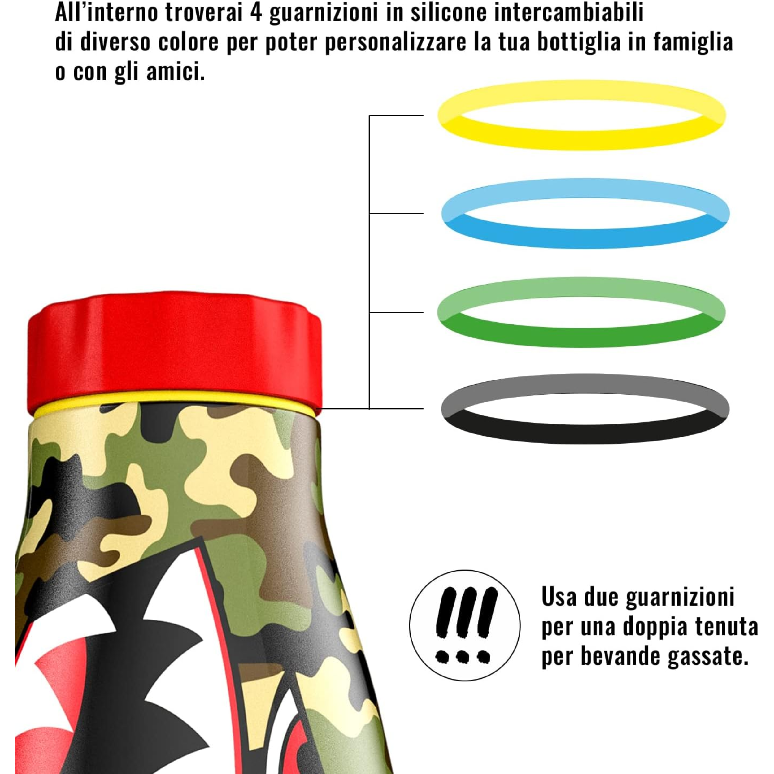 520ml Borraccia Termica BBoom in Acciaio- Eroi