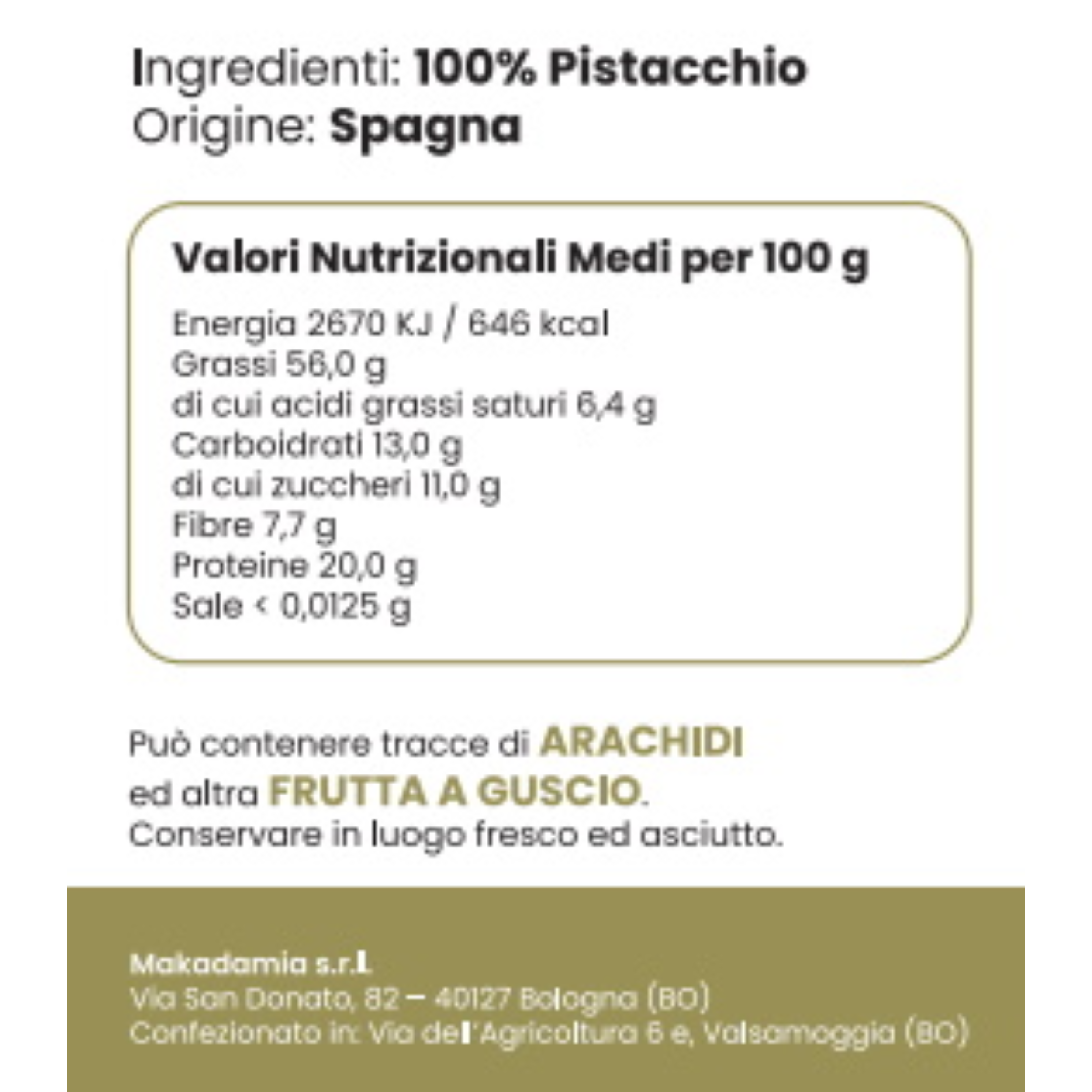 230g Crema 100% Pistacchi Mediterranei