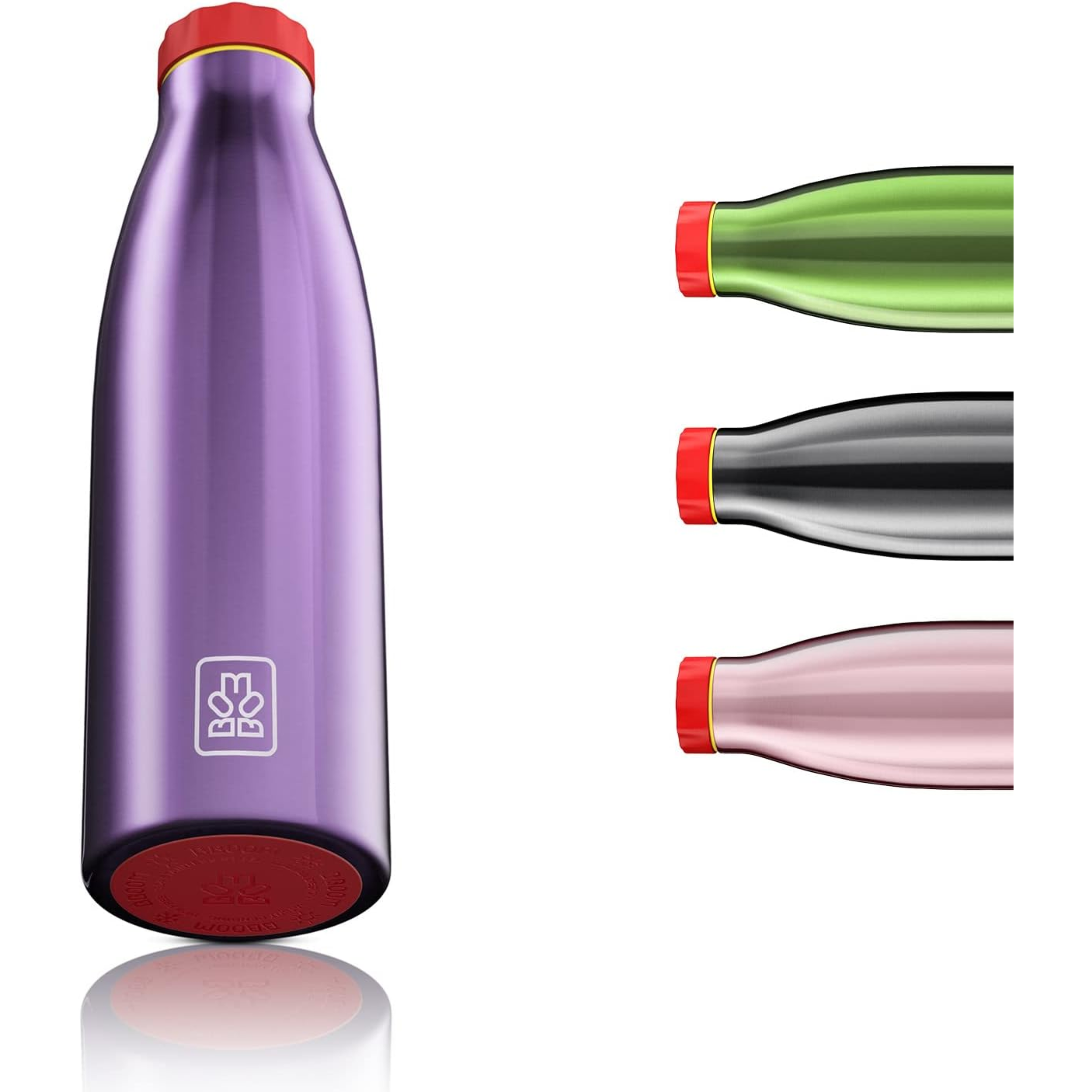 520ml Borraccia Termica BBoom in Acciaio - finitura metalizzata