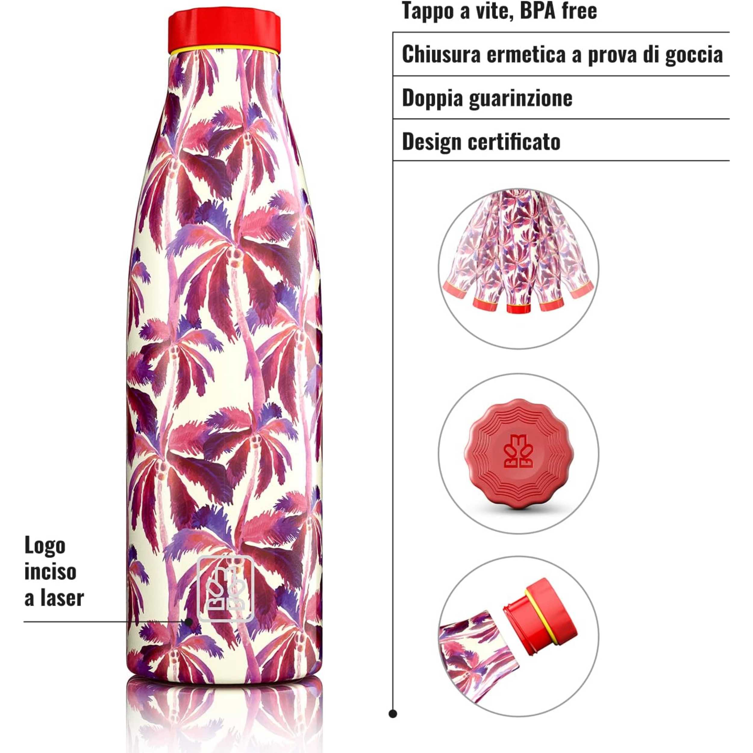 520ml Borraccia Termica BBoom in Acciaio - BBoom Wild