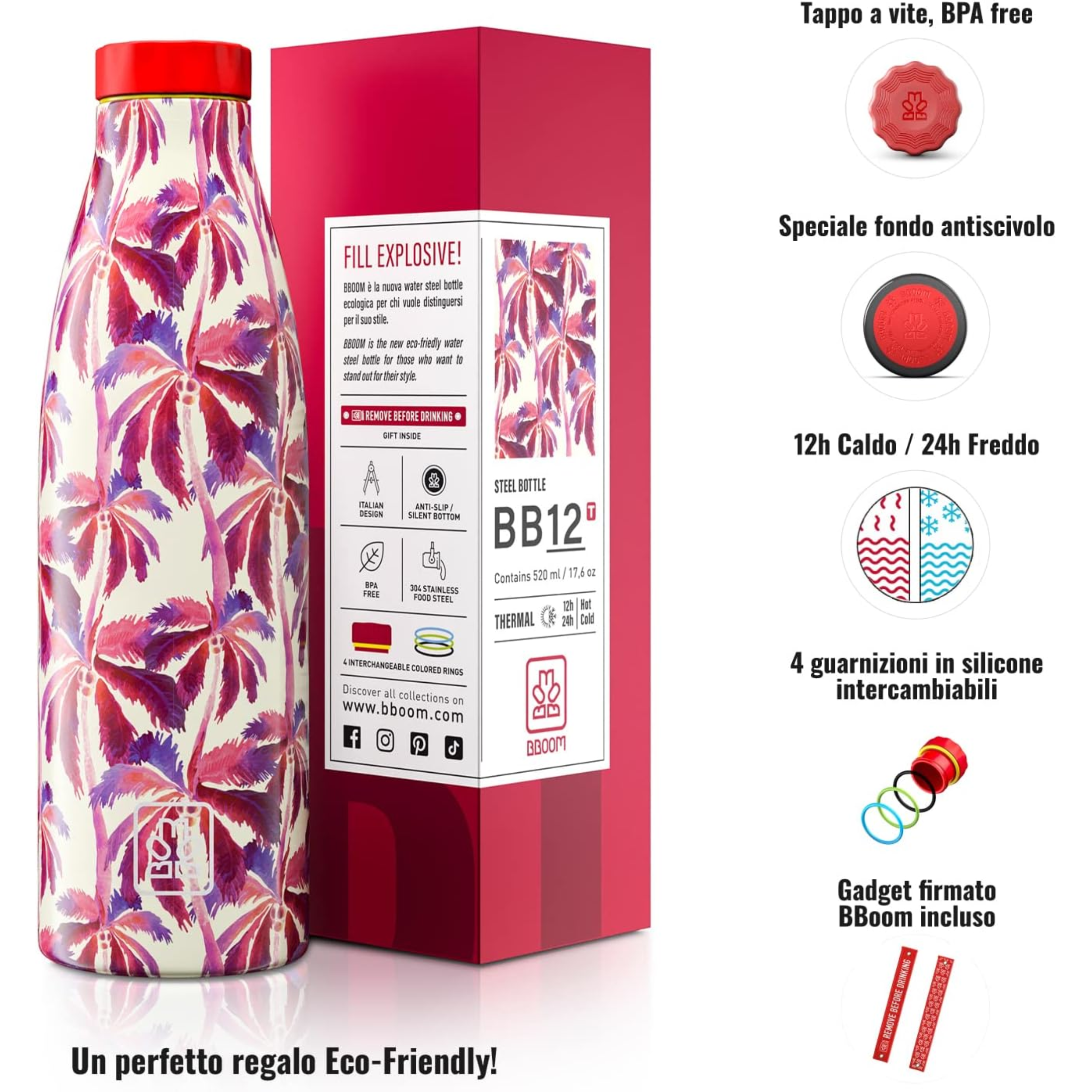 520ml Borraccia Termica BBoom in Acciaio - BBoom Wild
