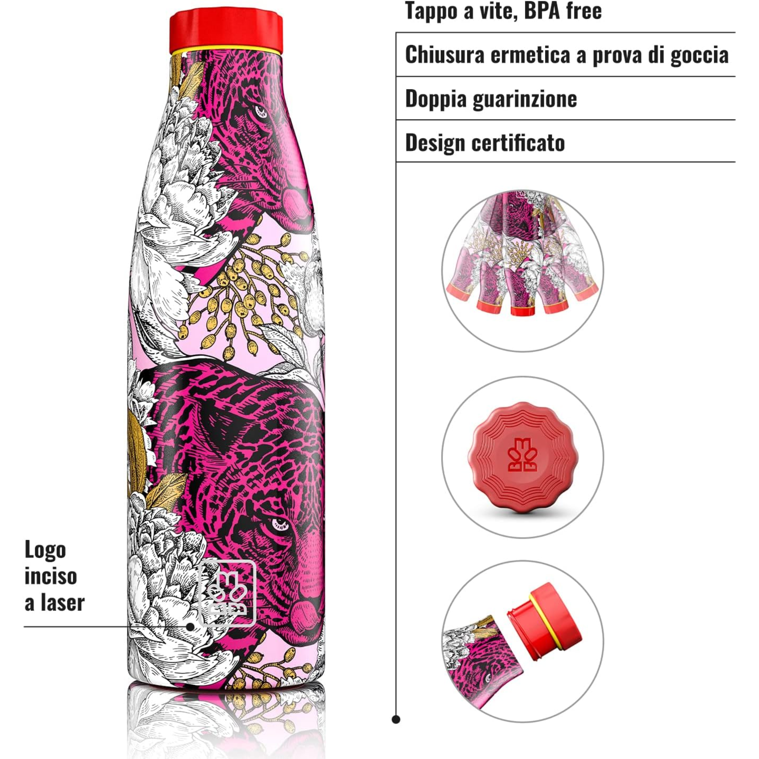 520ml Borraccia Termica BBoom in Acciaio - BBoom Wild