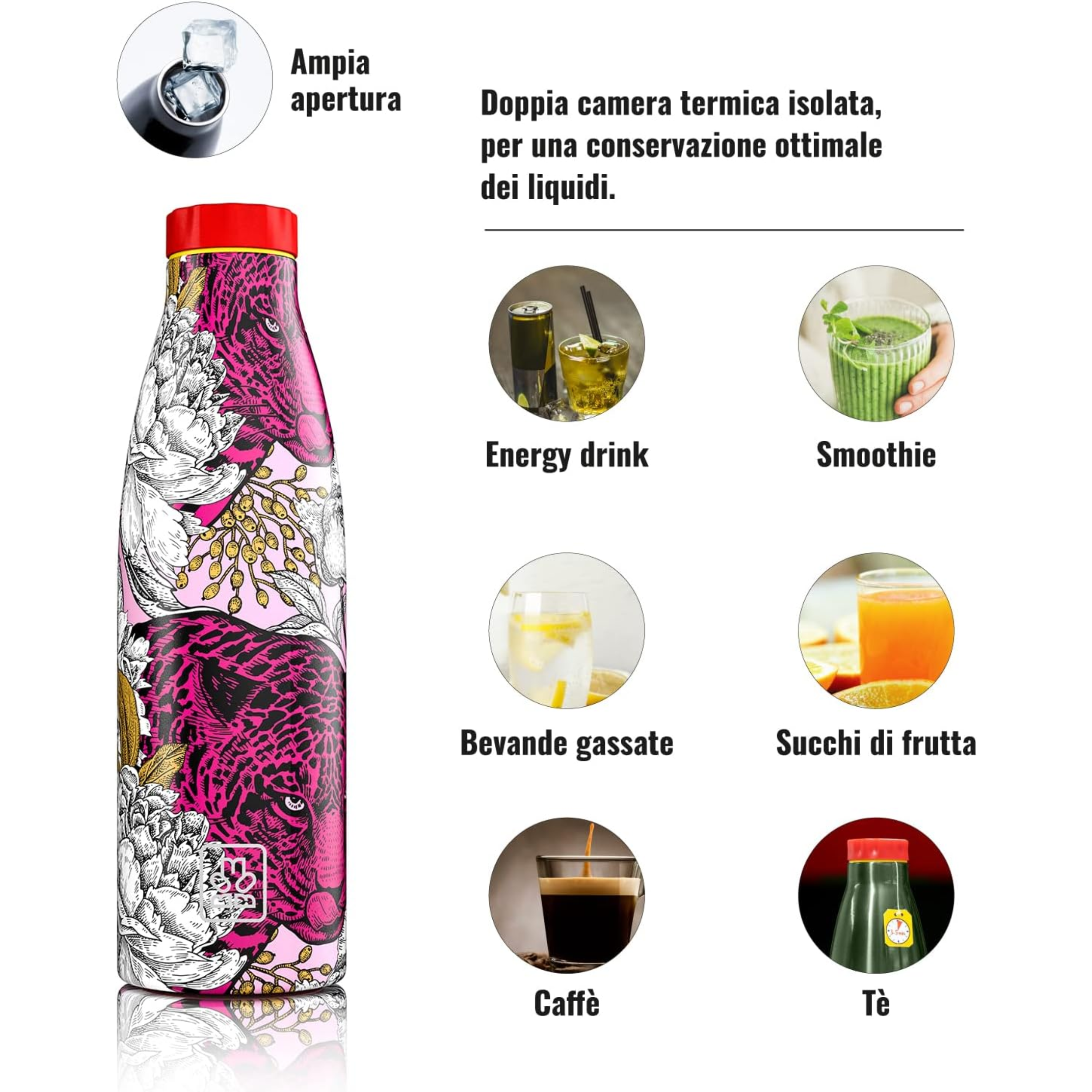 520ml Borraccia Termica BBoom in Acciaio - BBoom Wild