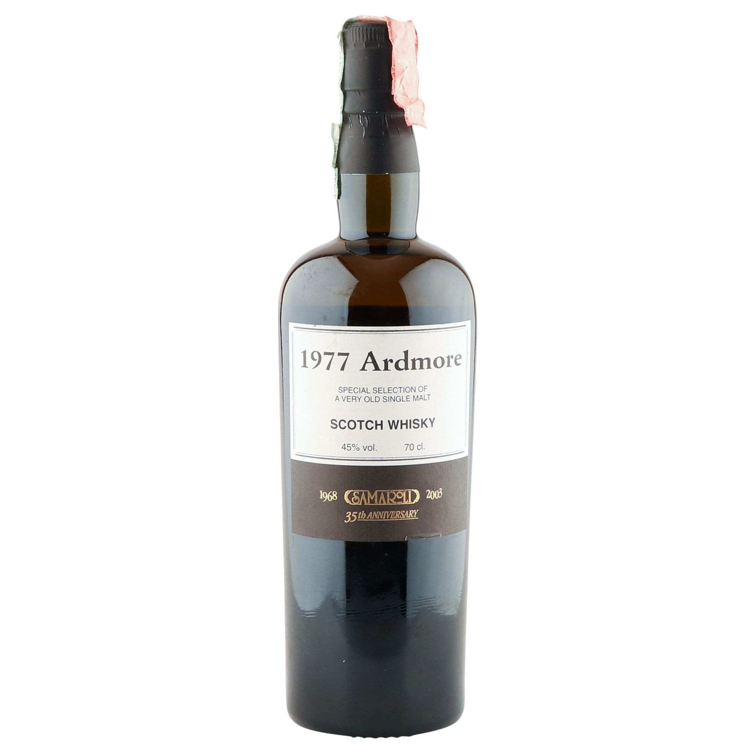 Scotch Whisky Ardmore 1977 Samaroli 35° anniversario 70cl / 45% - bottle is no. 000169