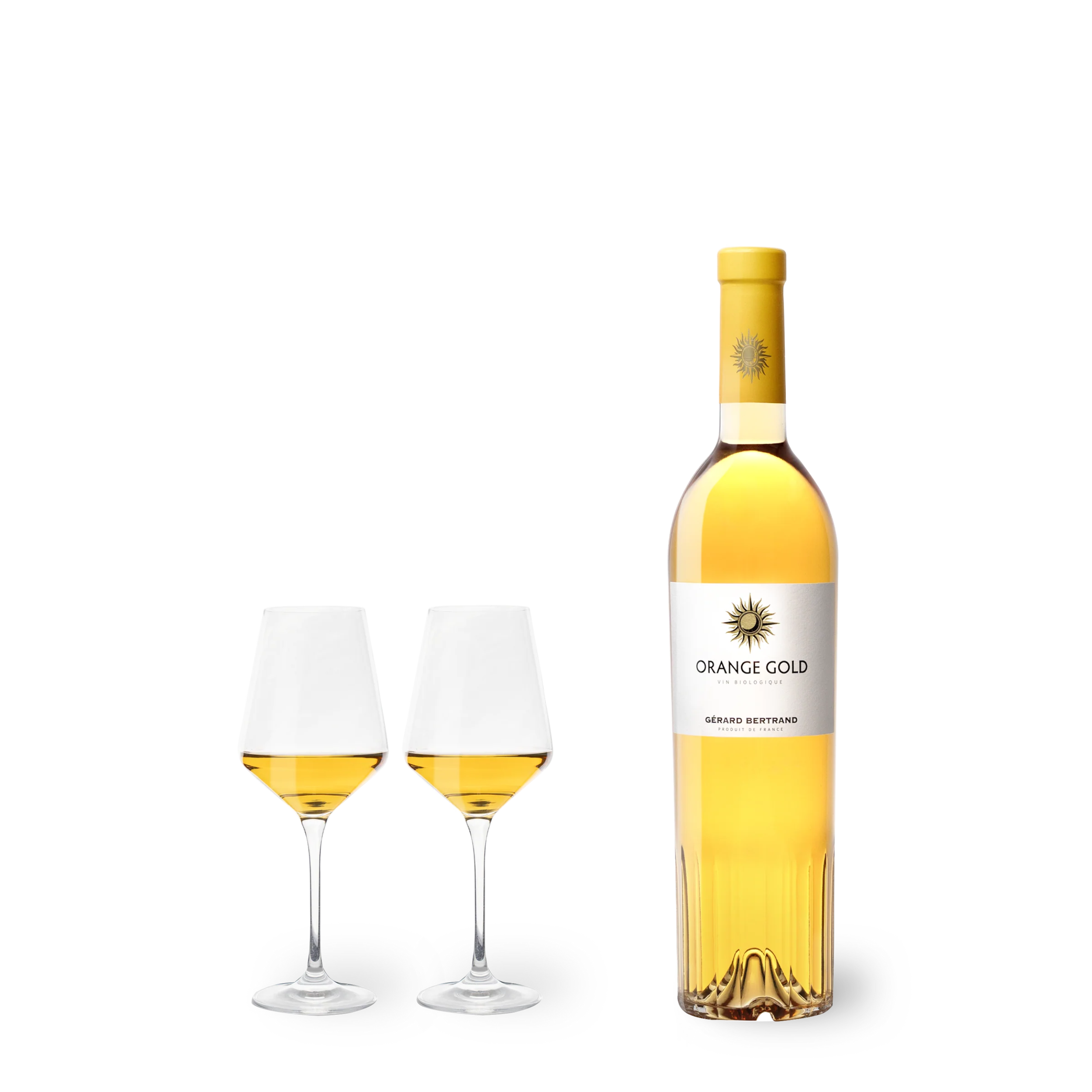 Vino bianco Orange Gold 2022 biologico Gerard Bertrand 75 cl 13%vol - Chardonnay, Grenache blanc, Viognier, Marsanne, Mauzac, Muscat, Clairette