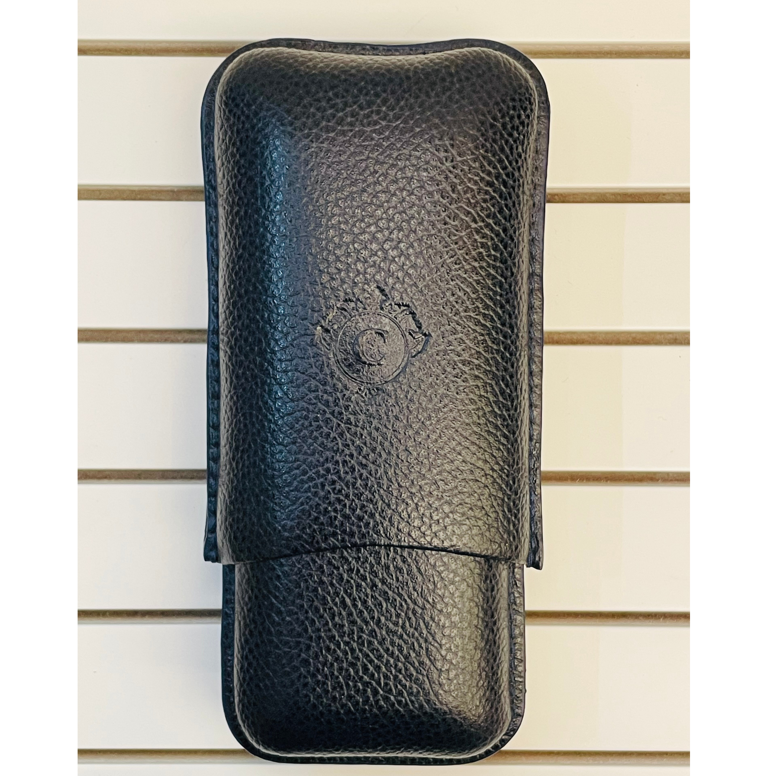Portasigari umidificato Cartujano in vitello martellato o saffiano 2pz blu - sigari toscani ammezzati.