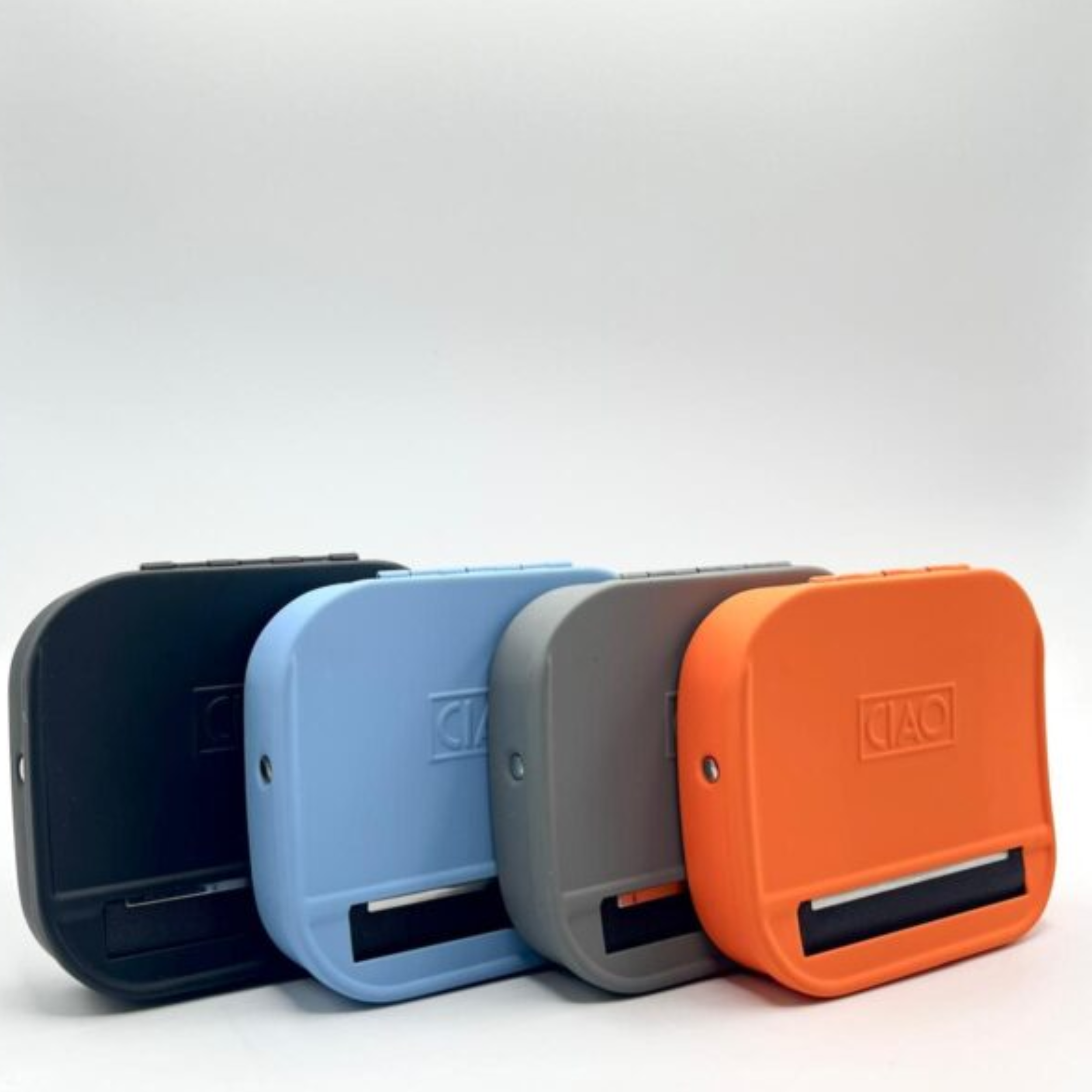Macchinette Ciao gommate per rollare colorate con doppio telo