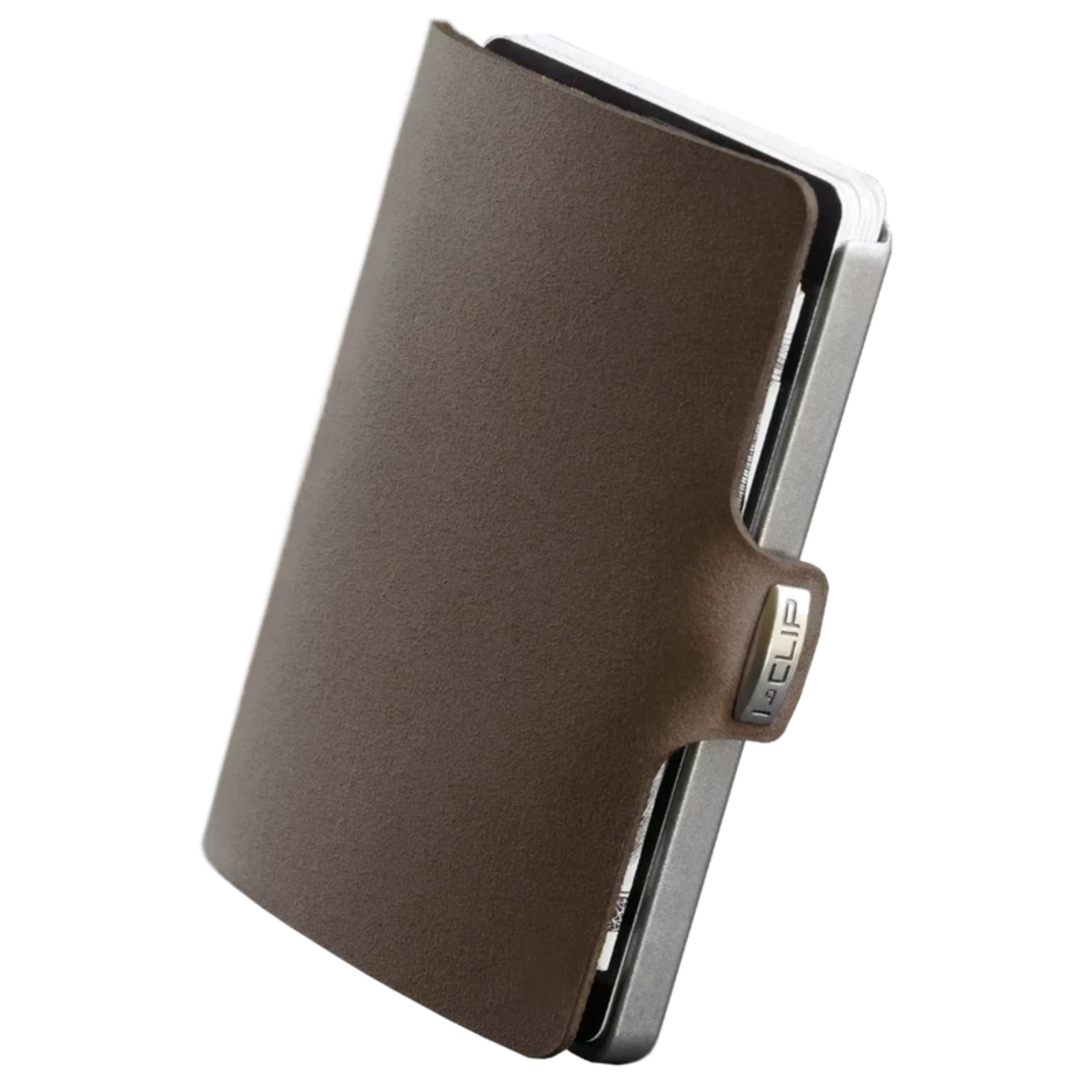 Portafoglio/Portacarte I-CLIP Original Silver Pelle Liscia Desert