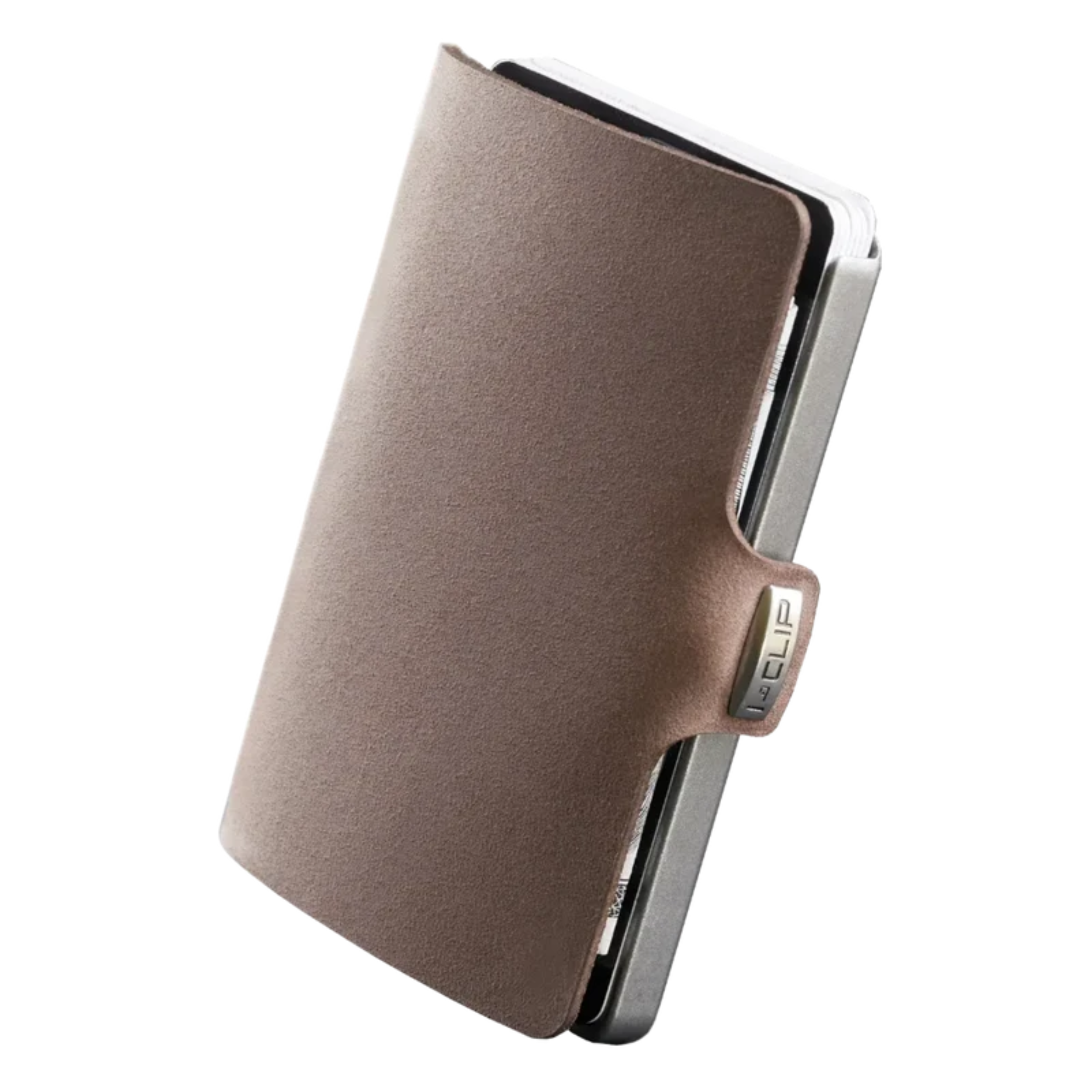 Portafoglio/Portacarte I-CLIP Original Silver Pelle Liscia Desert