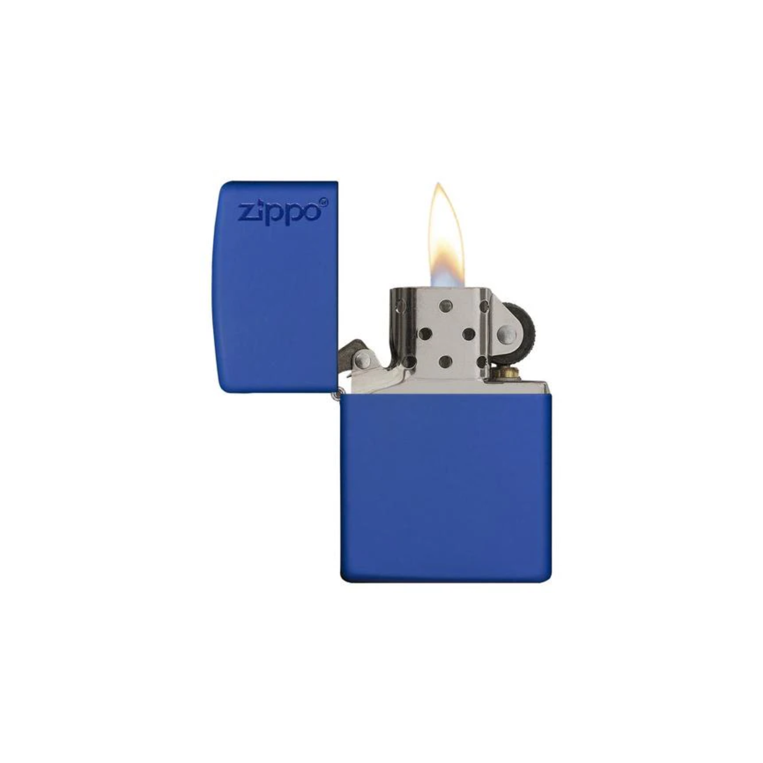 Accendino Zippo Classic  Matte adornato con Logo Zippo in metallo  a benzina - ricaricabile - antivento
