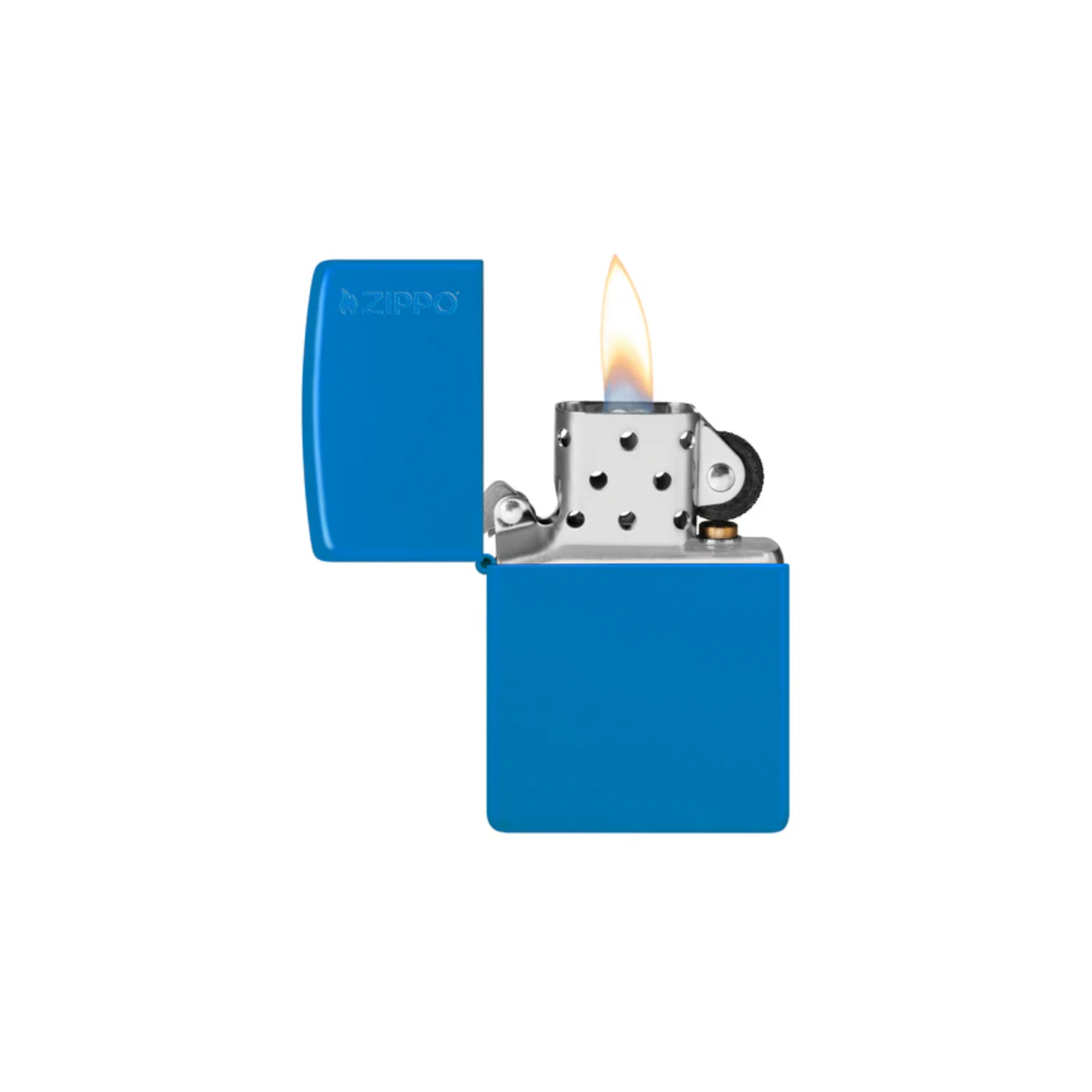 Accendino Zippo Classic  Matte adornato con Logo Zippo in metallo  a benzina - ricaricabile - antivento