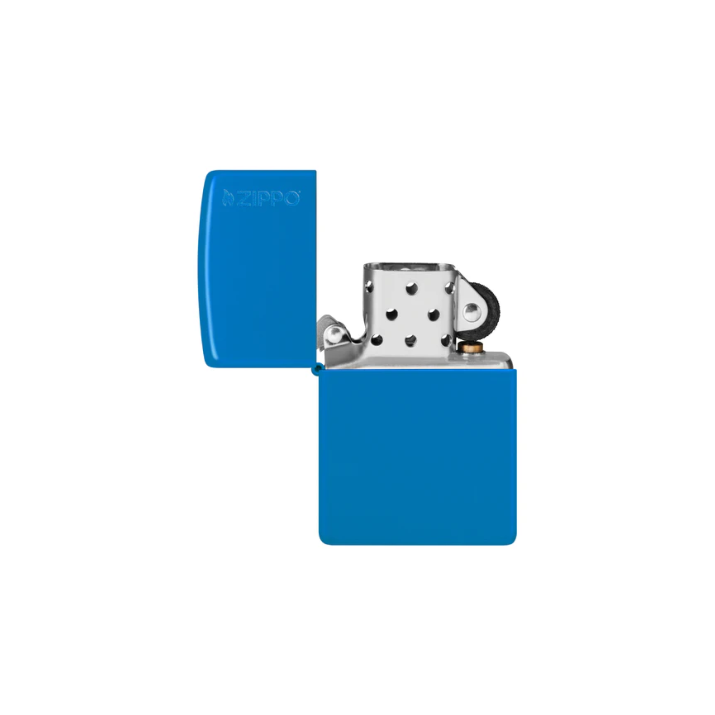 Accendino Zippo Classic  Matte adornato con Logo Zippo in metallo  a benzina - ricaricabile - antivento