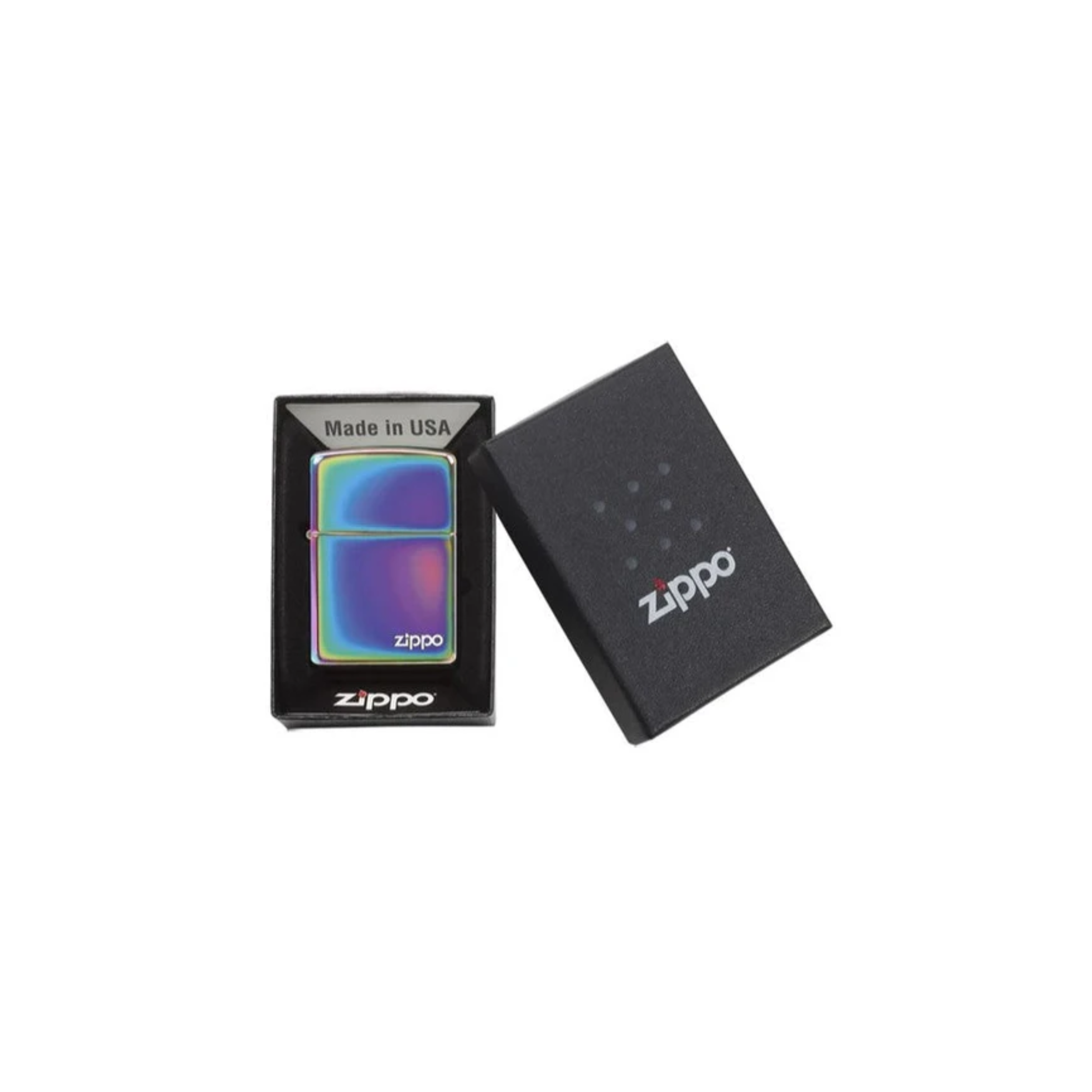 Accendino Zippo Classic Multi Color Zippo Logo in metallo a benzina - ricaricabile - antivento - prismatico