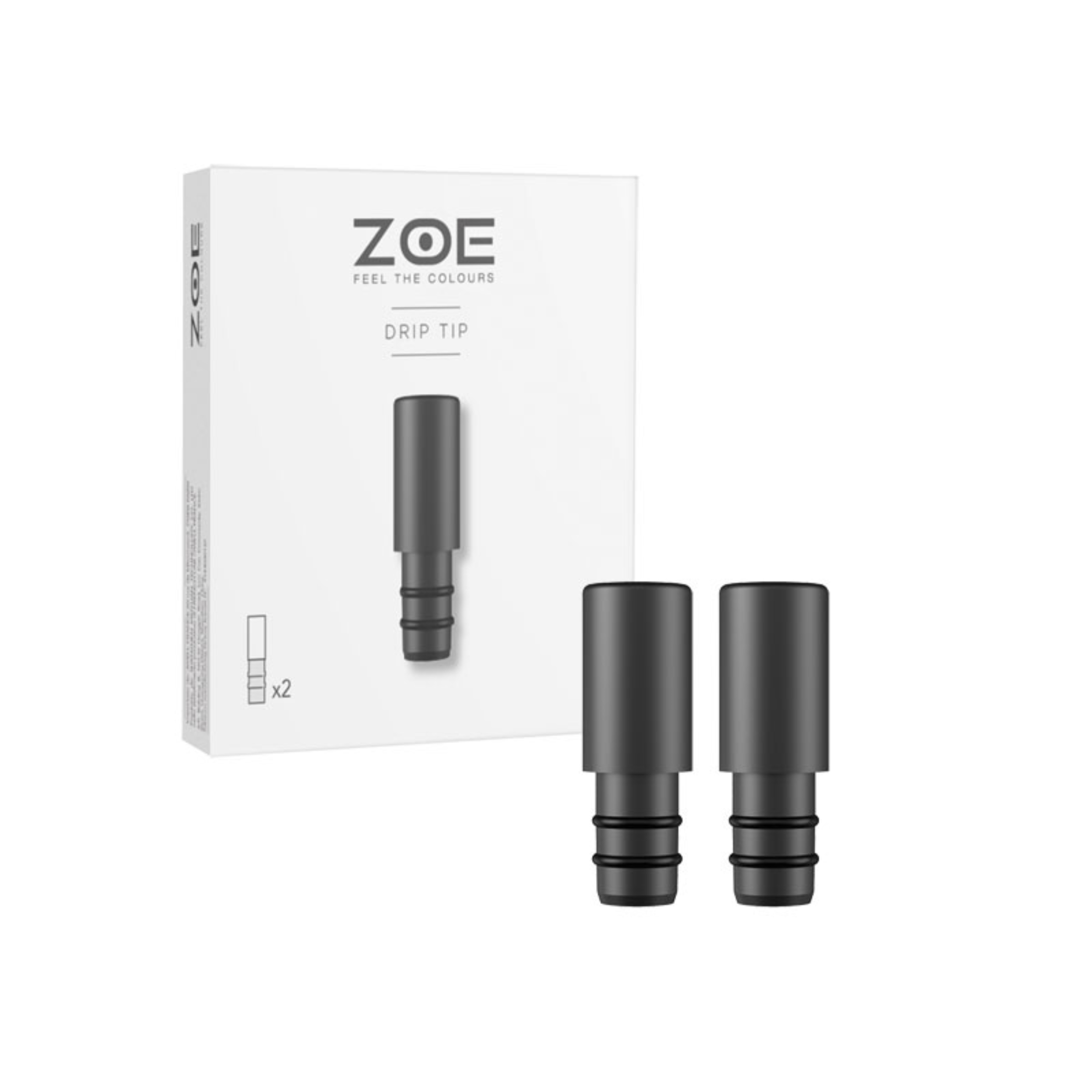 Filtres Zoe Drip Tip - Plastique X2