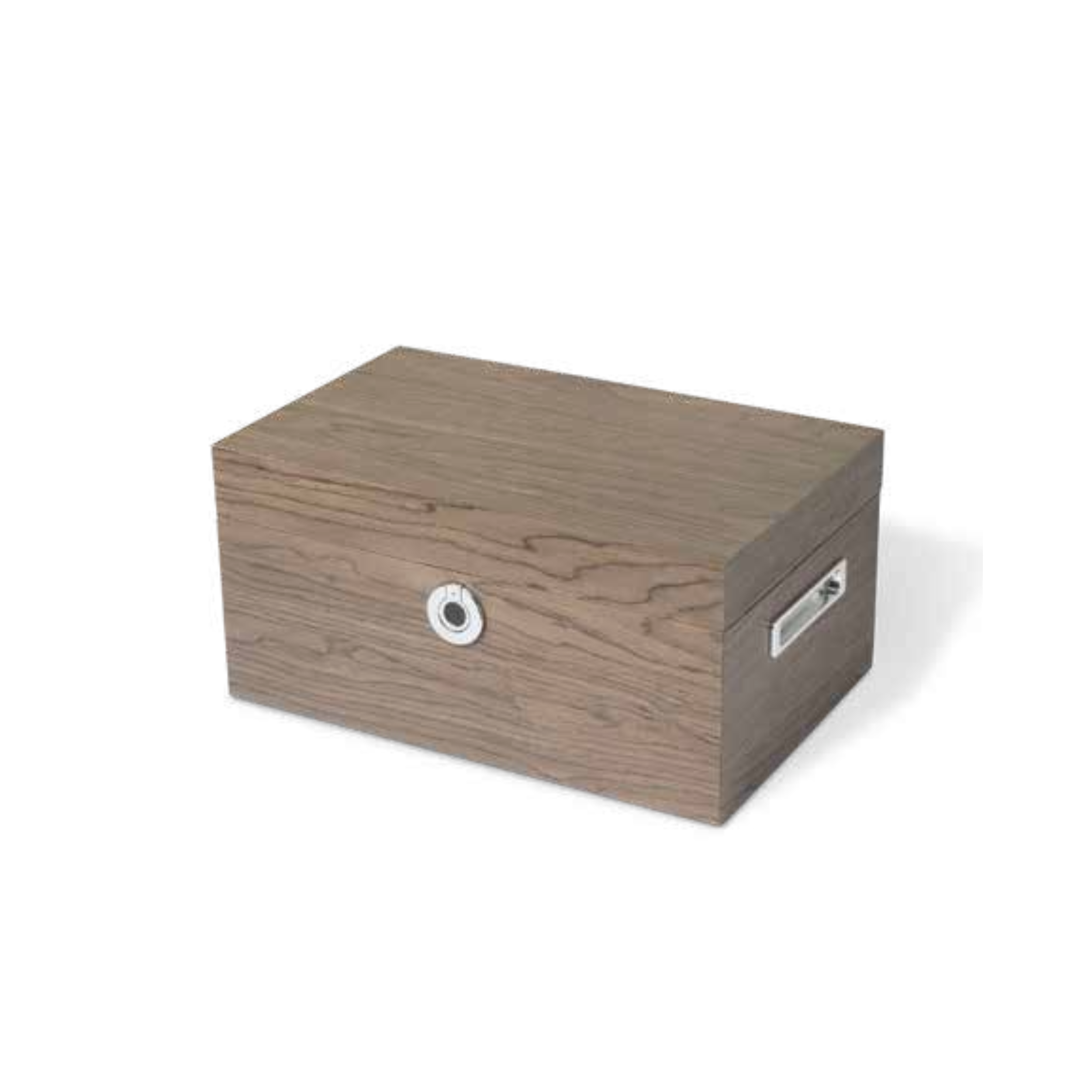 Scatola Humidor San Marco per Sigari in legno massello di cedro, con igrometro digitale e apertura elettronica a impronta digitale. Made in Italy