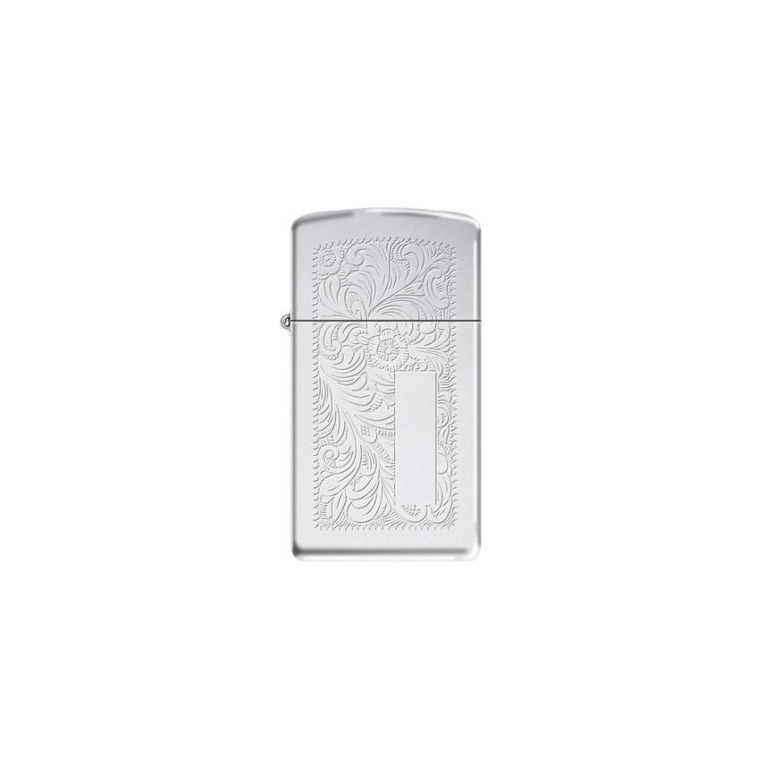 Accendino Zippo Slim Chrome Venetian in metallo a benzina - ricaricabile - antivento - decorato