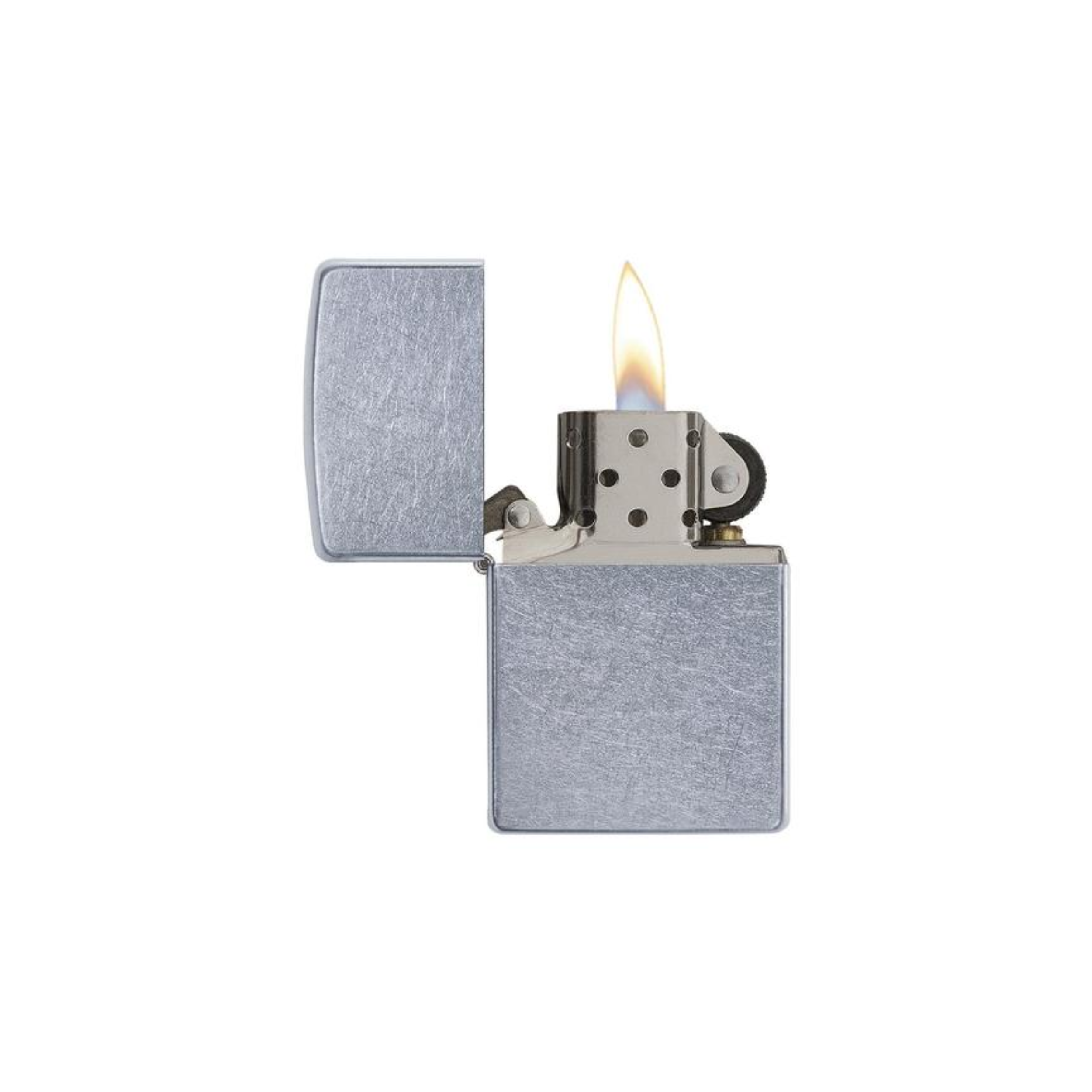 Accendino Zippo Classic Street Chrome ™ in metallo a benzina - ricaricabile - antivento - vintage