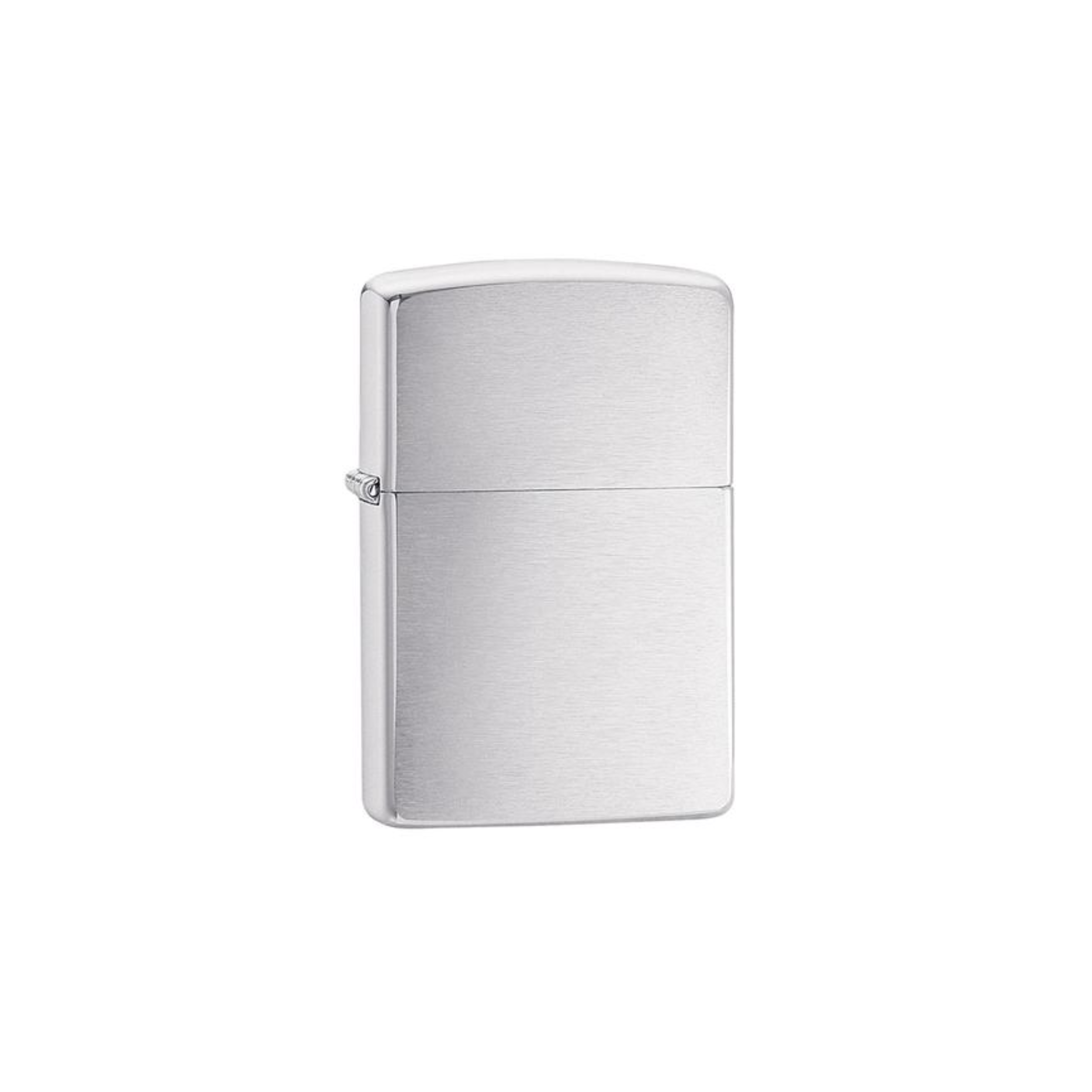 Accendino Zippo Brushed Chrome in metallo a benzina - ricaricabile - antivento