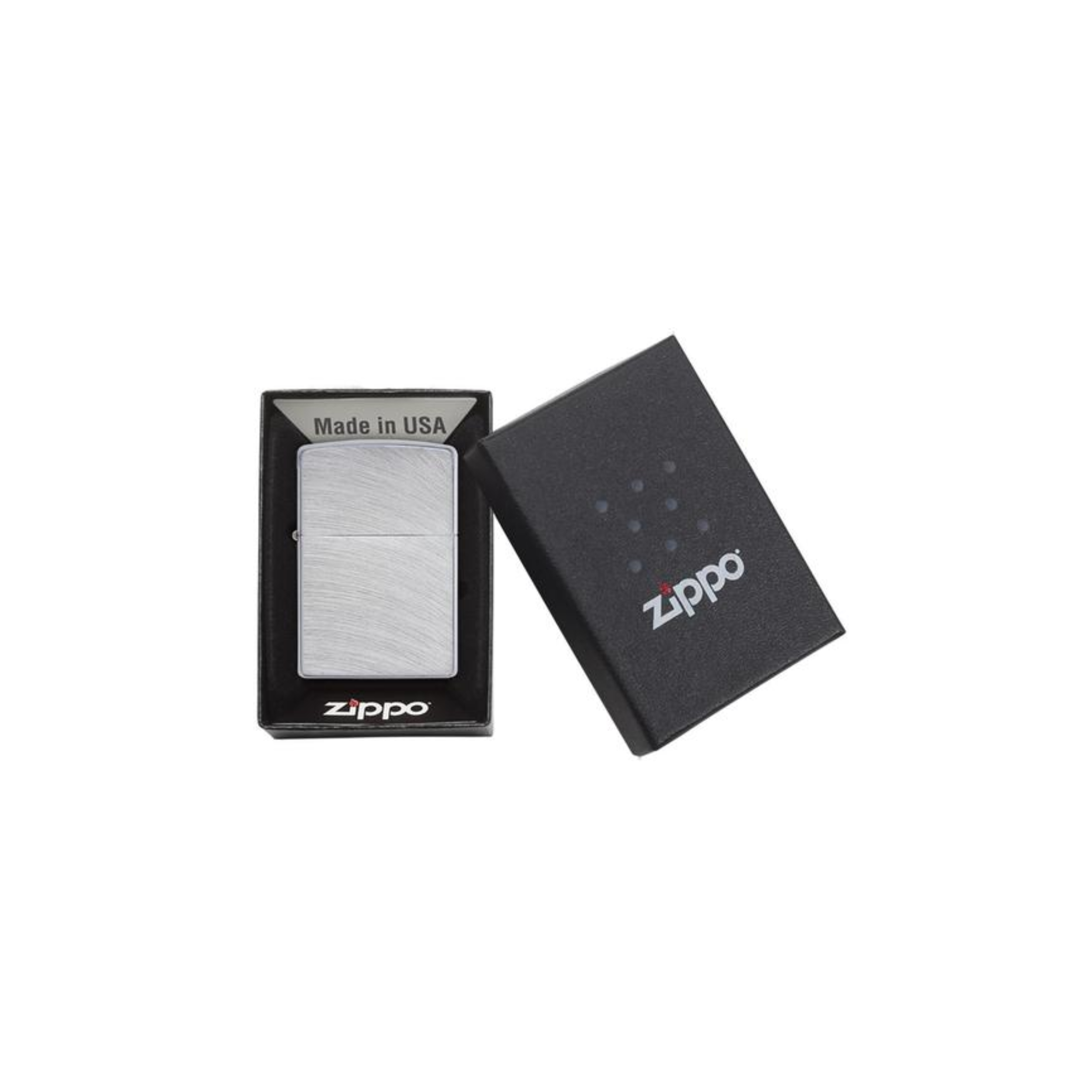 Accendino Zippo Classic Chrome Arch in metallo a benzina - ricaricabile - antivento