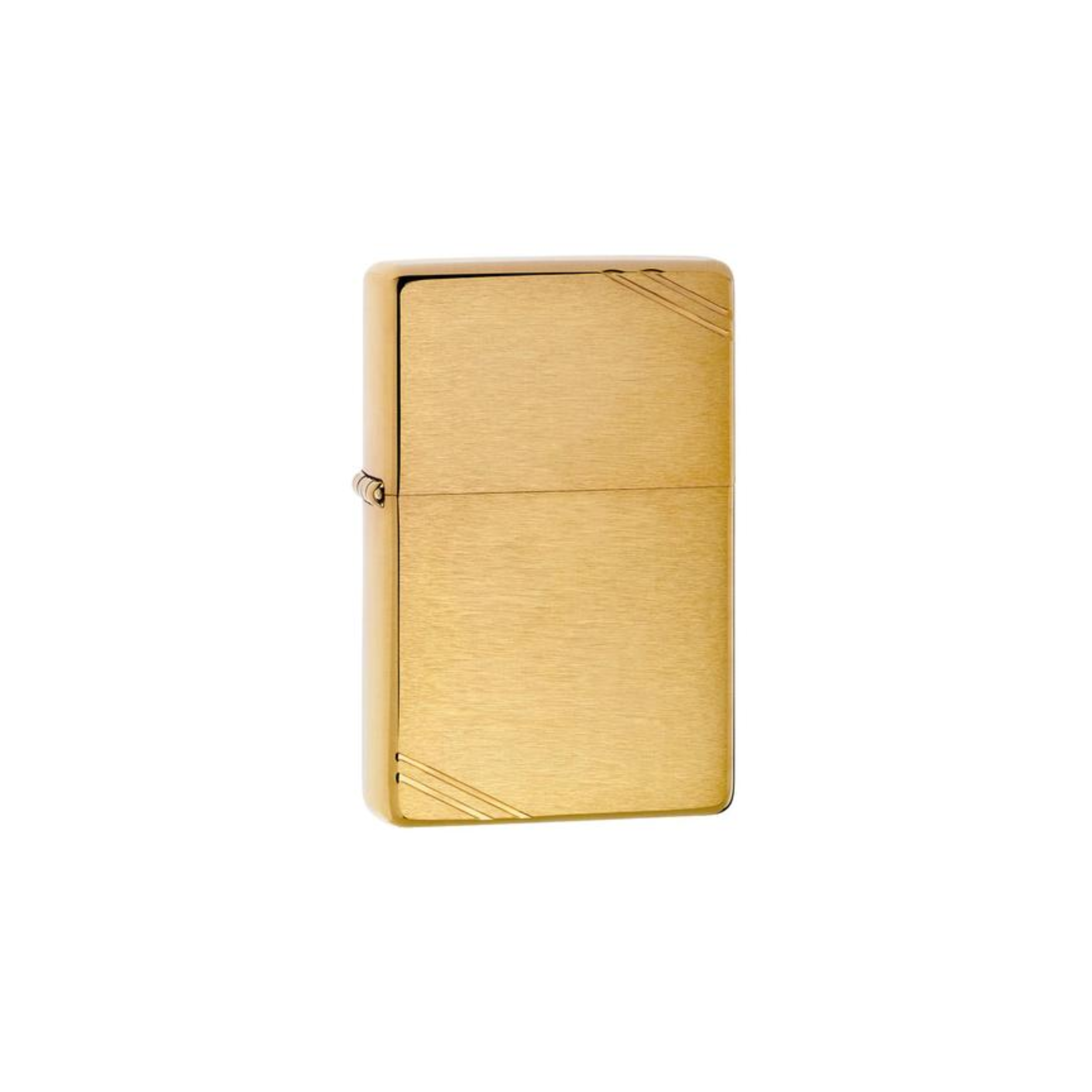 Accendino Zippo Brushed Brass Vintage in metallo a benzina - ricaricabile - antivento