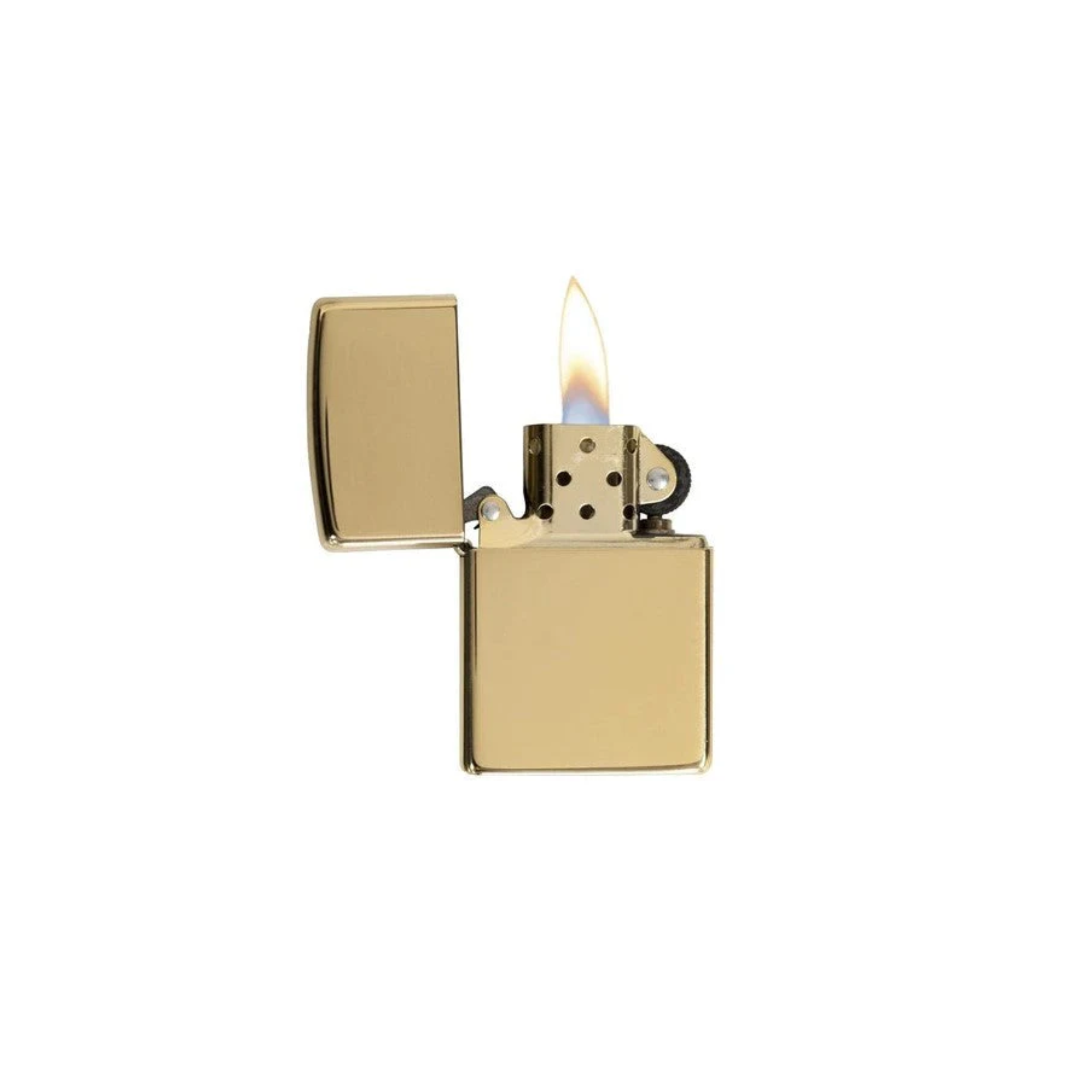 Accendino Zippo Classic High Polish Brass in metallo a benzina - ricaricabile - antivento