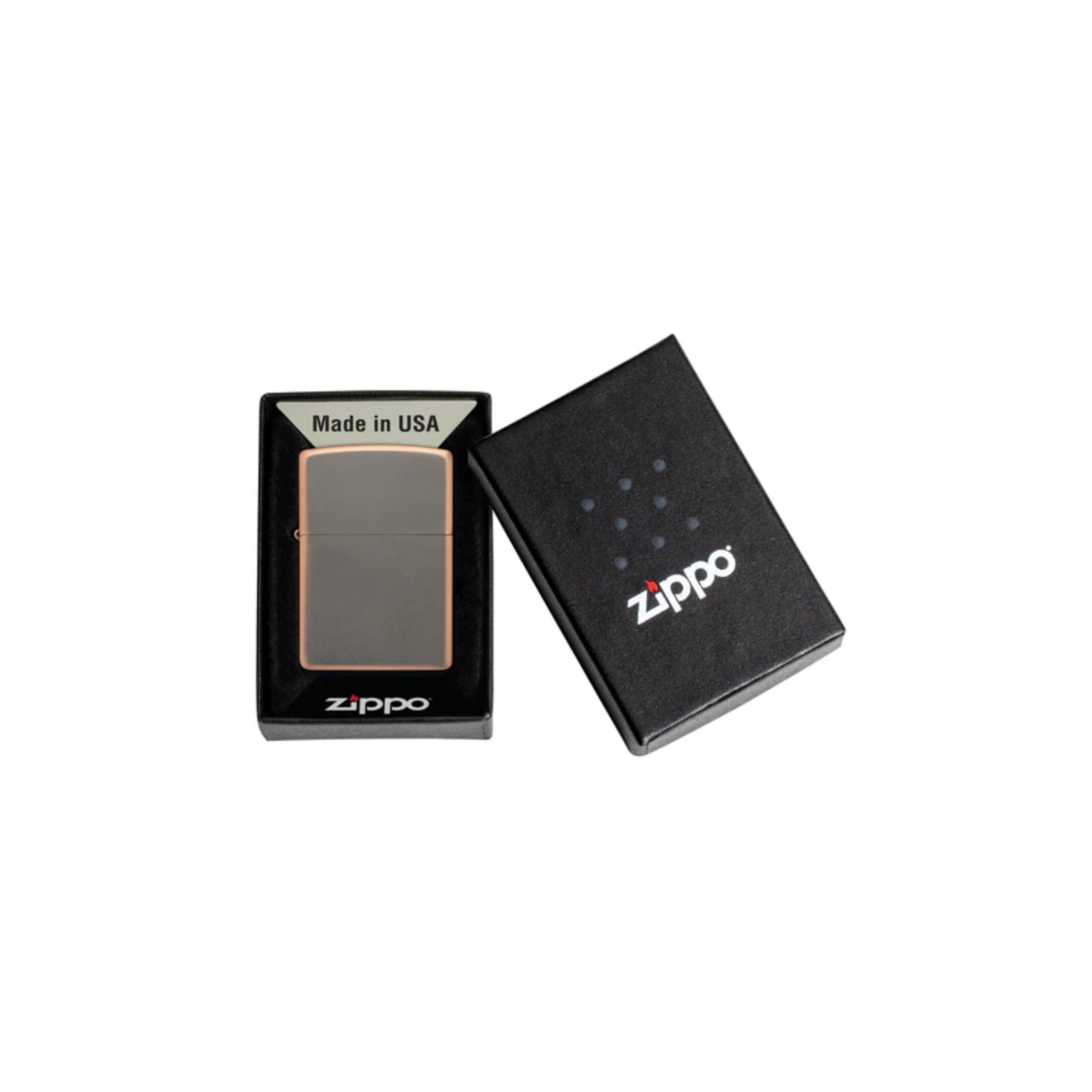 Accendino Zippo  Rustic Bronze in metallo a benzina - ricaricabile - antivento