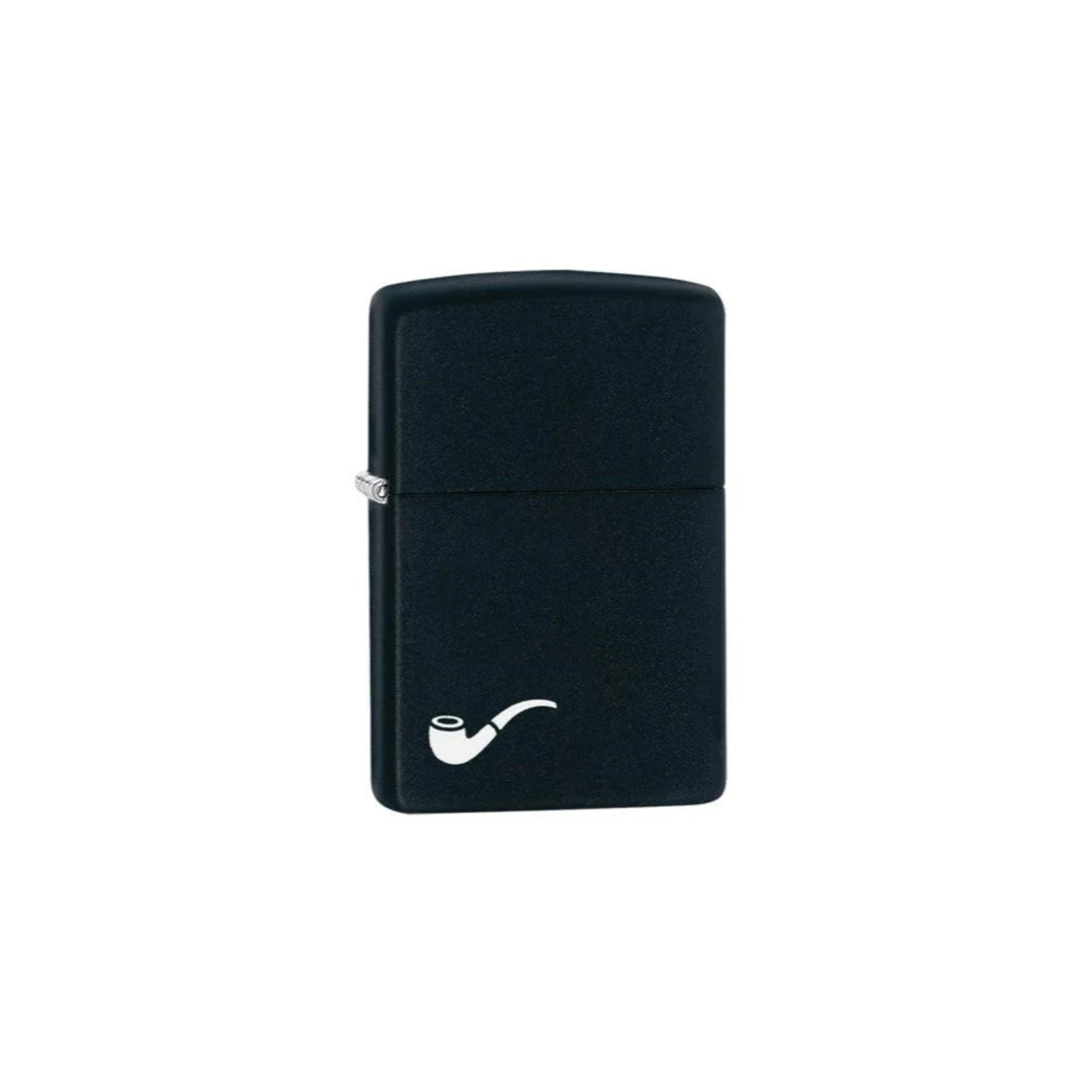 Accendino Zippo Pipe Black Matte per pipa in metallo a benzina - ricaricabile - antivento - pipa