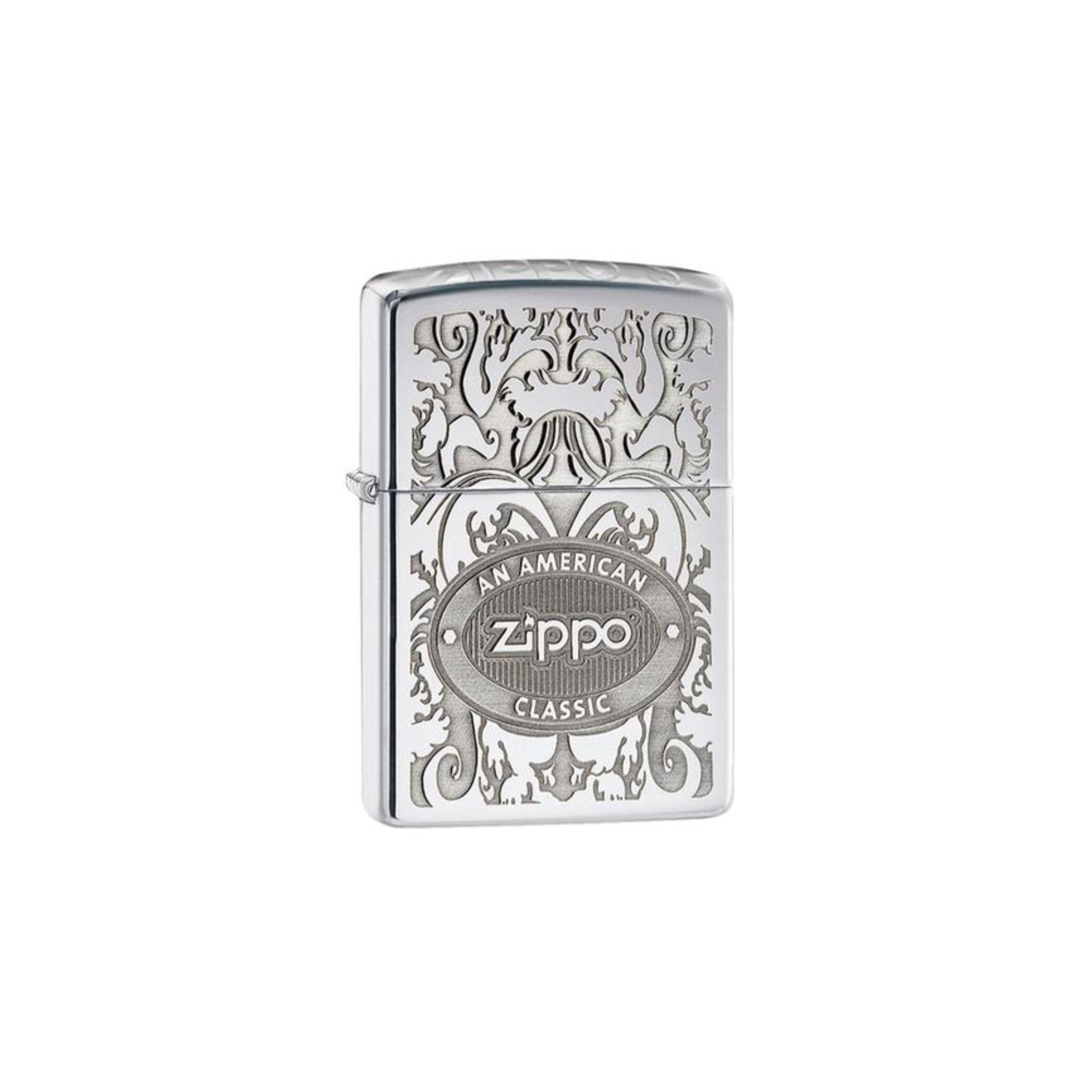 Accendino Zippo Crown Stamp™ in metallo a benzina - ricaricabile - antivento