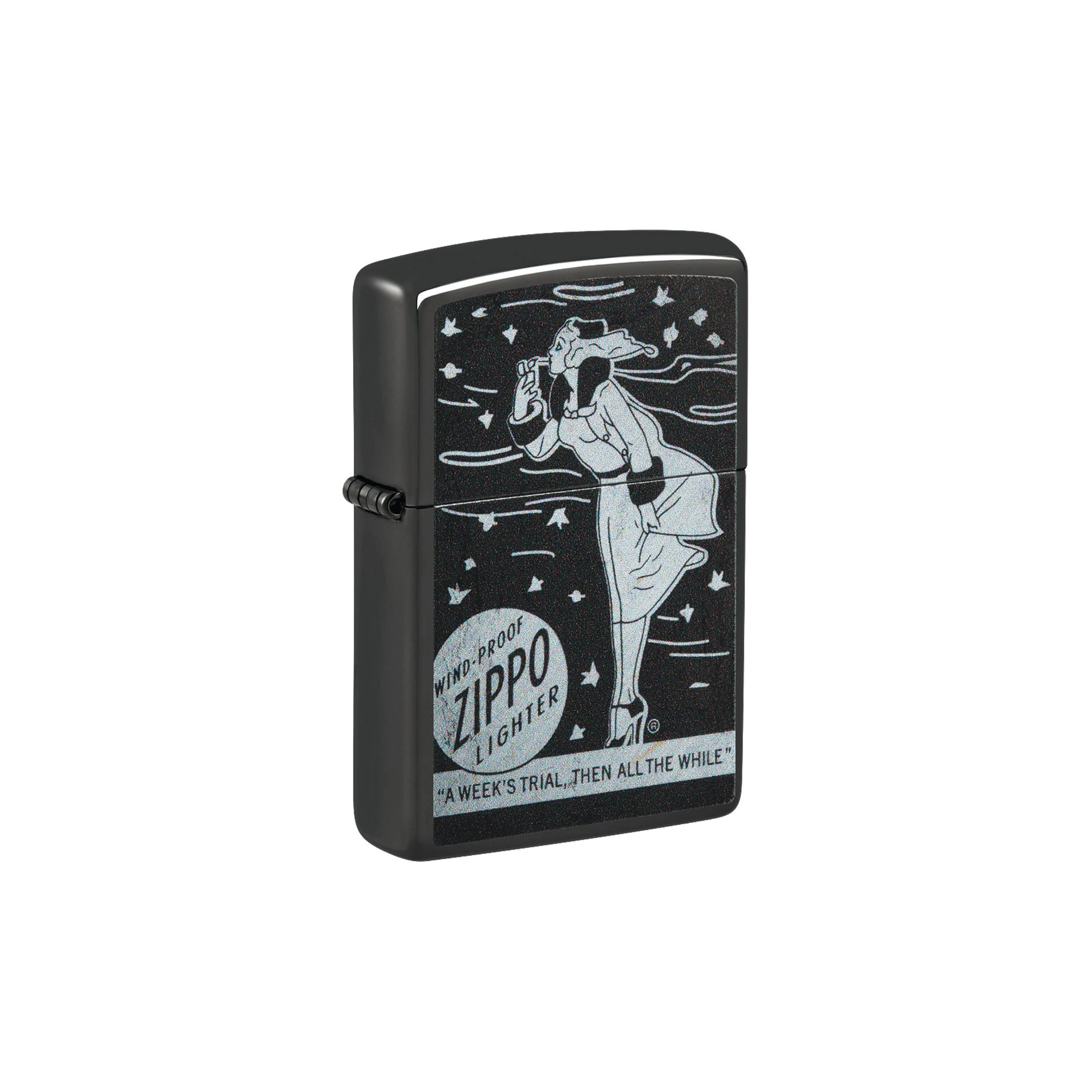 Accendino Zippo® - Novità 2024 in metallo a benzina - ricaricabile - antivento - donna