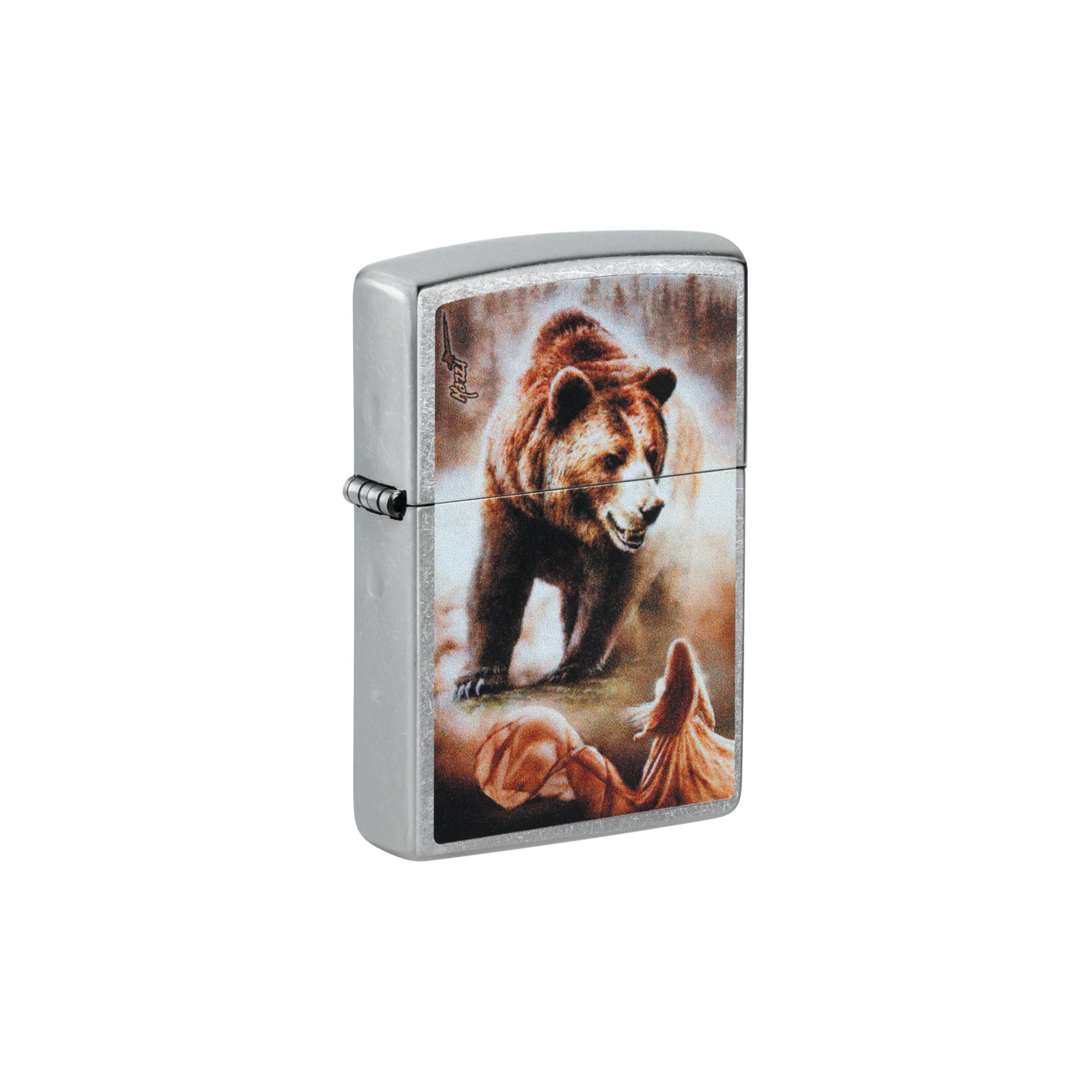 Accendino Zippo ® Mazzi - Novità 2024 in metallo a benzina - ricaricabile - antivento - orso