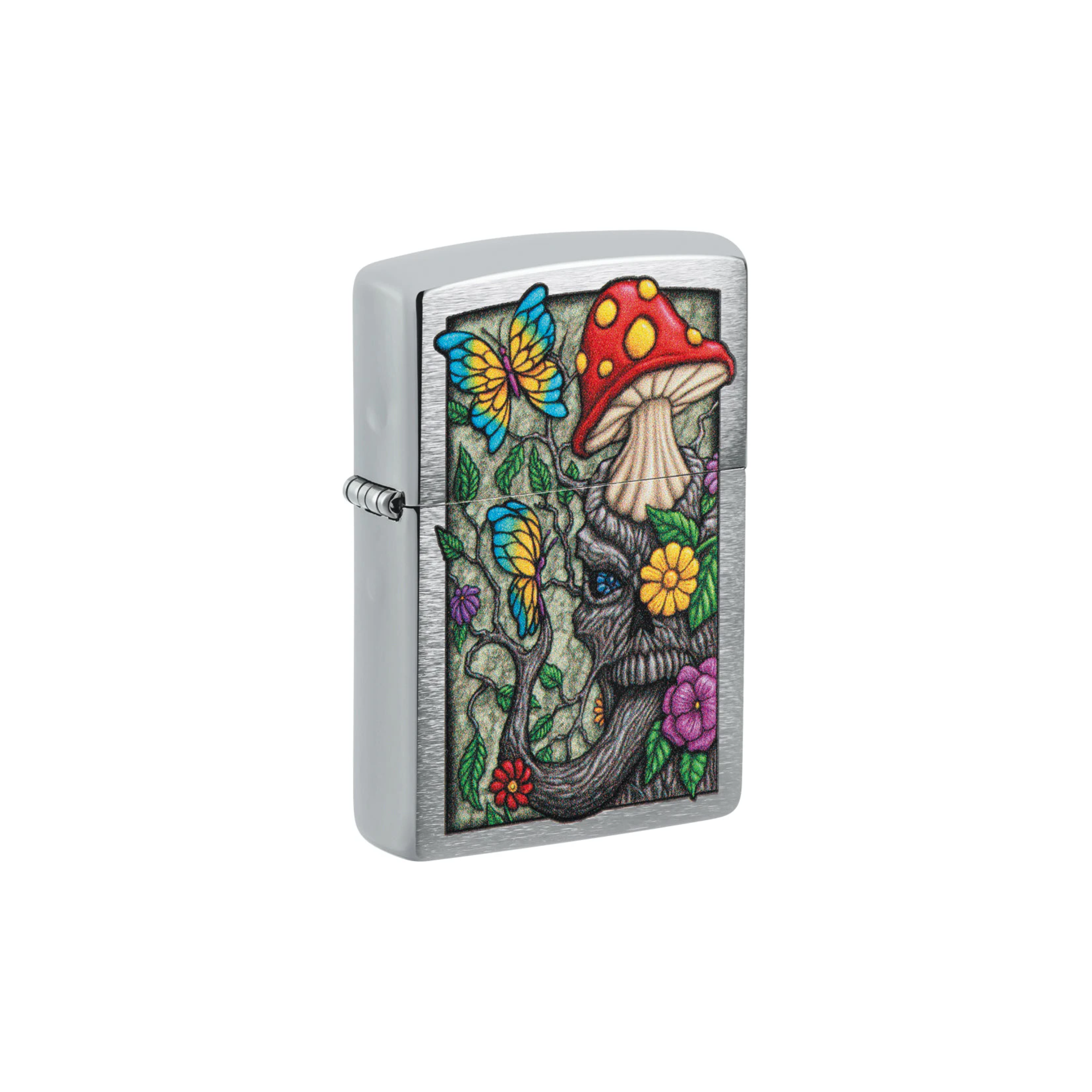 Accendino Zippo ®200 Freaky Nature - Novità 2024 in metallo a benzina - ricaricabile - antivento - fungo