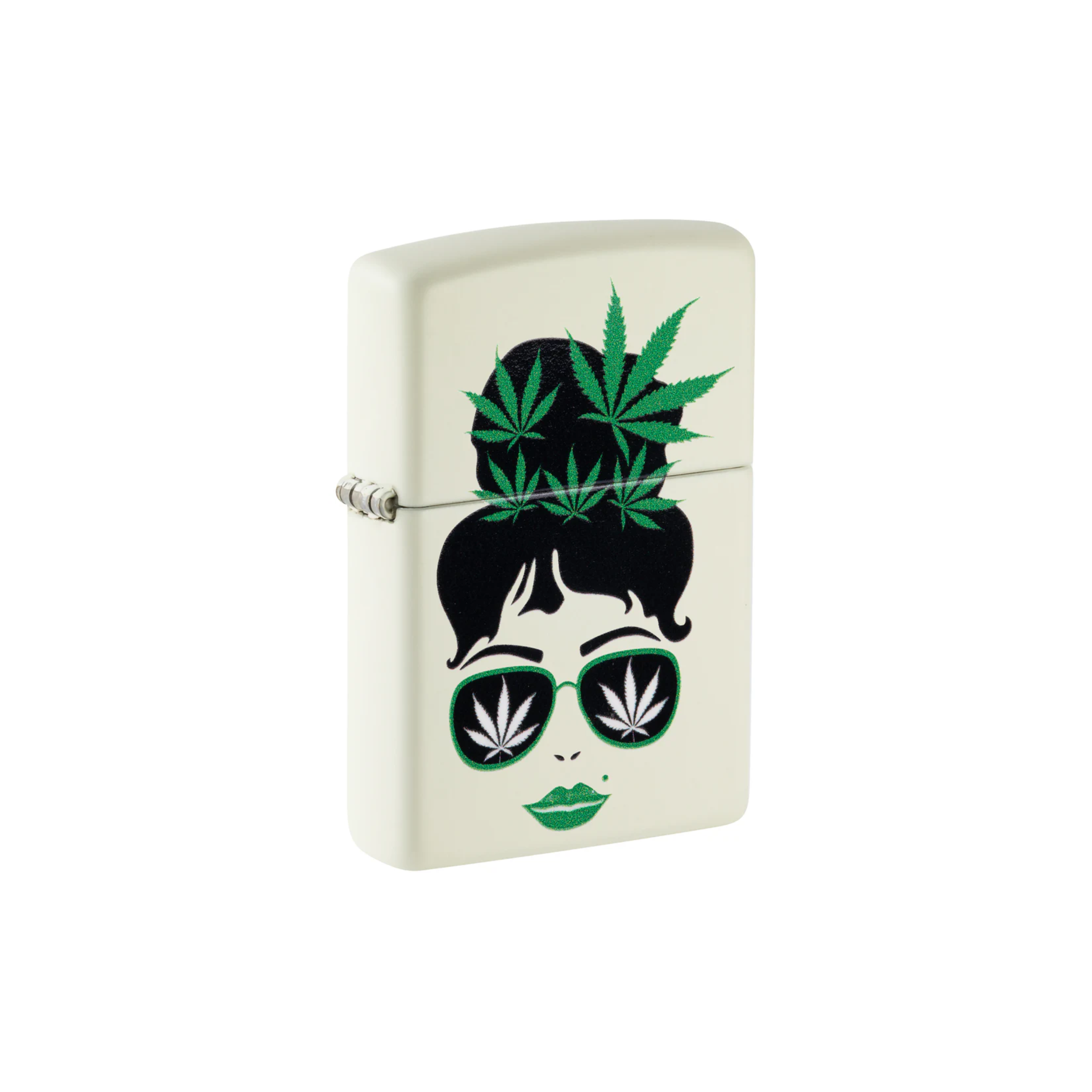 Accendino Zippo Leaf in metallo a benzina - ricaricabile - antivento