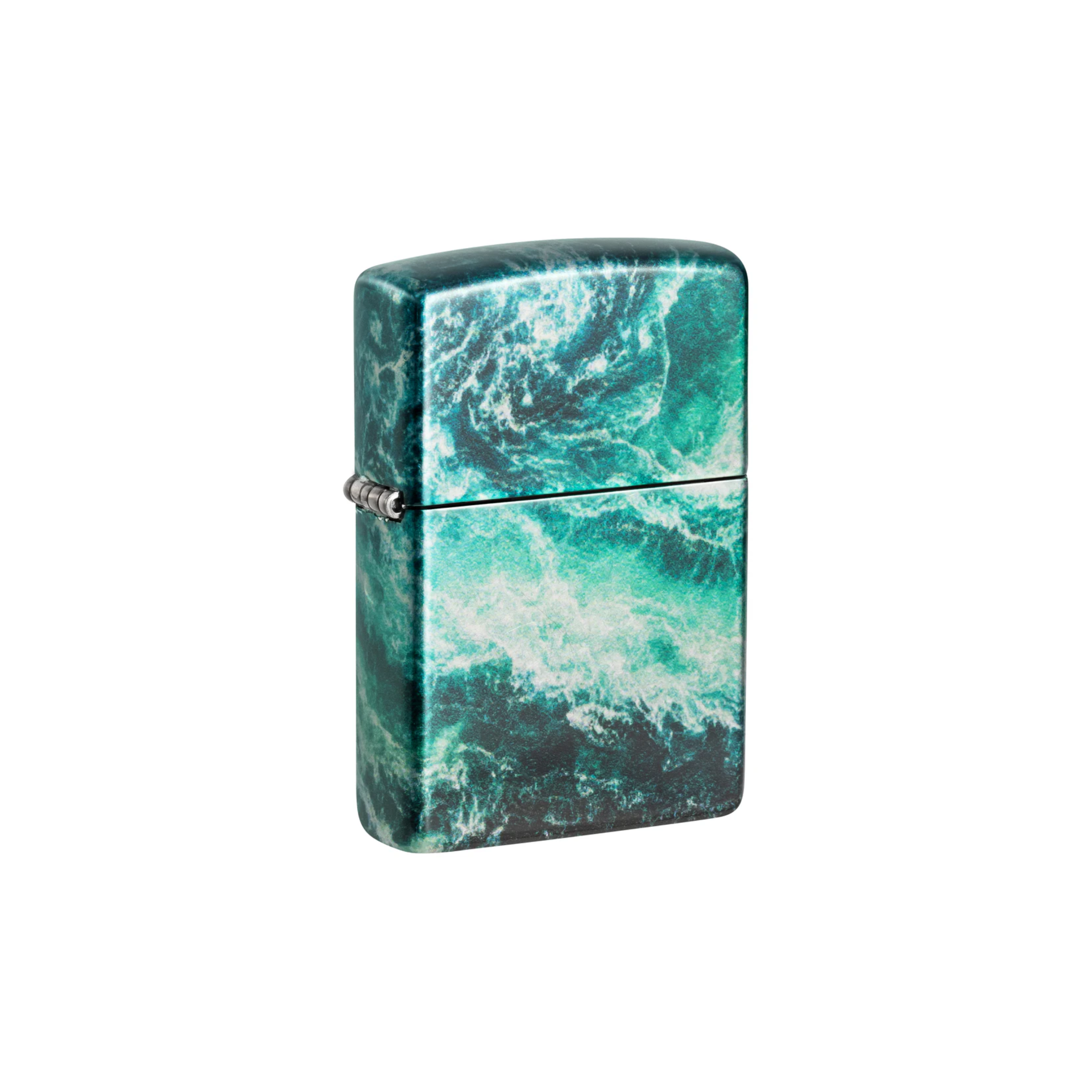 Accendino Zippo Rogue Wave in metallo a benzina - ricaricabile - antivento - ipnotizzante