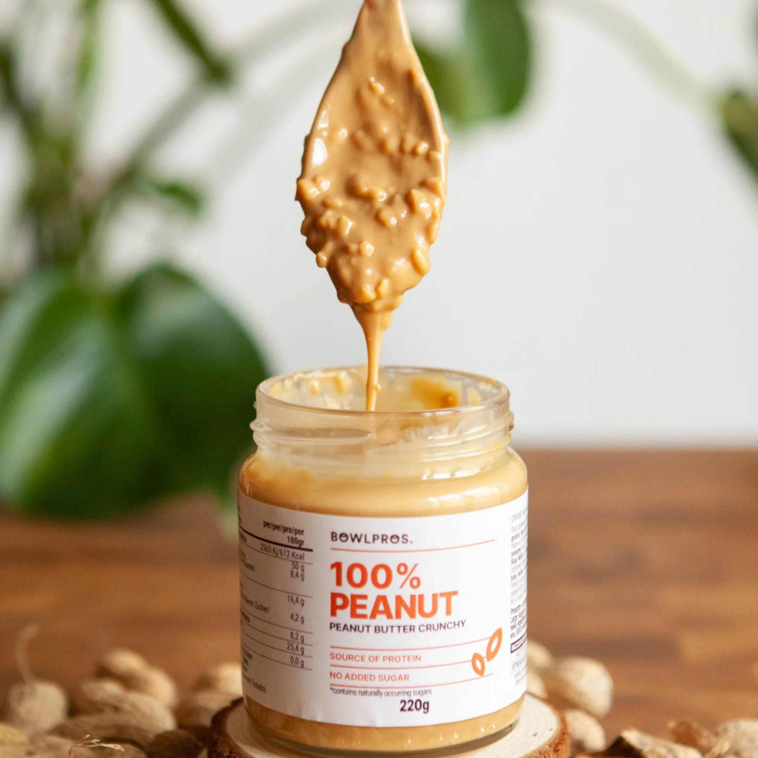 220g Crema 100% Arachidi Crunchy senza glutine