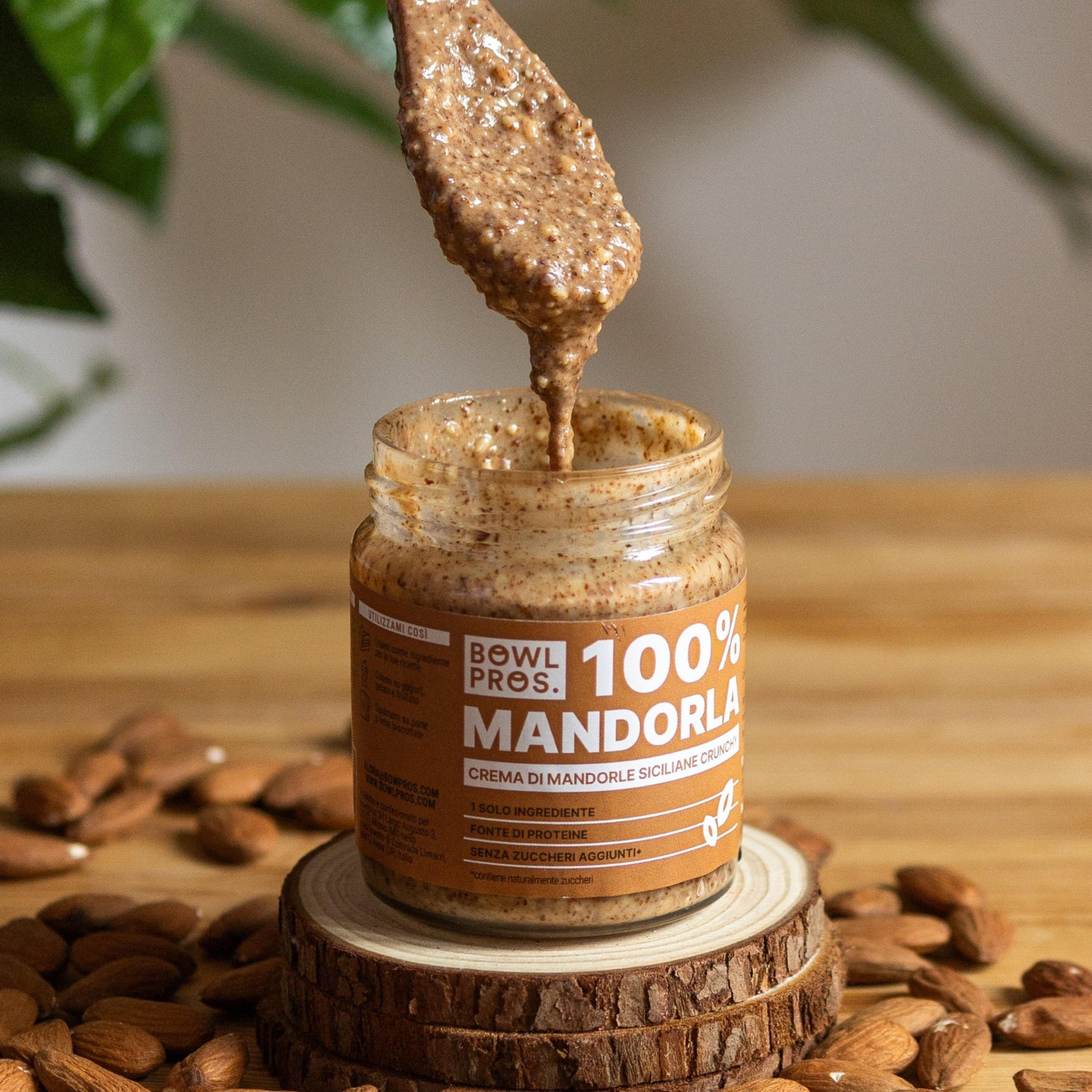 200g Crema 100% Mandorle Crunchy senza glutine