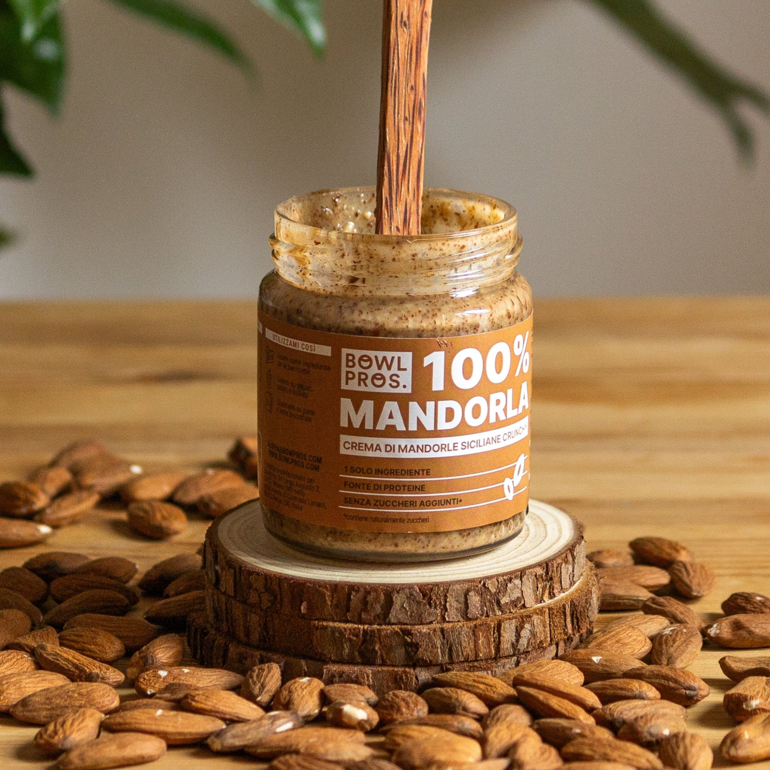 200g Crema 100% Mandorle Crunchy senza glutine