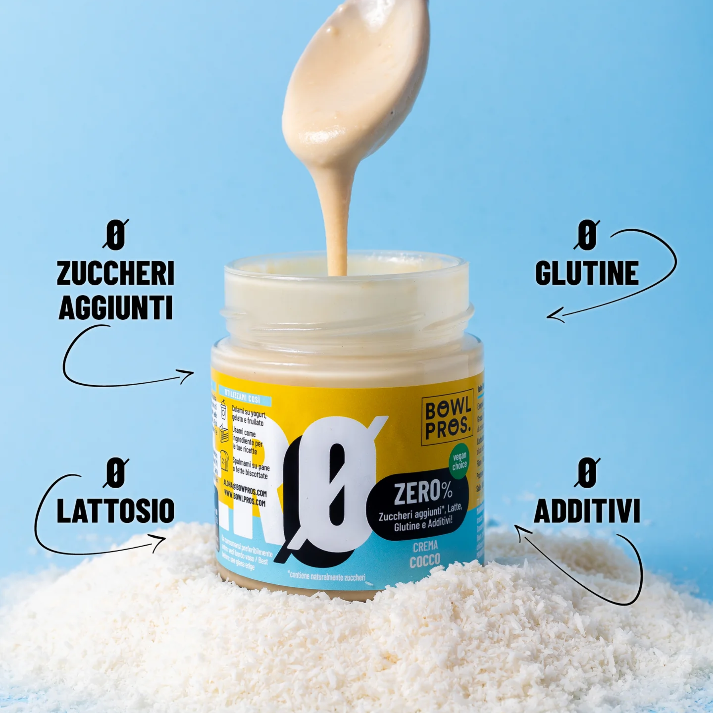 200g Crema al Cocco - linea ZERO zuccheri